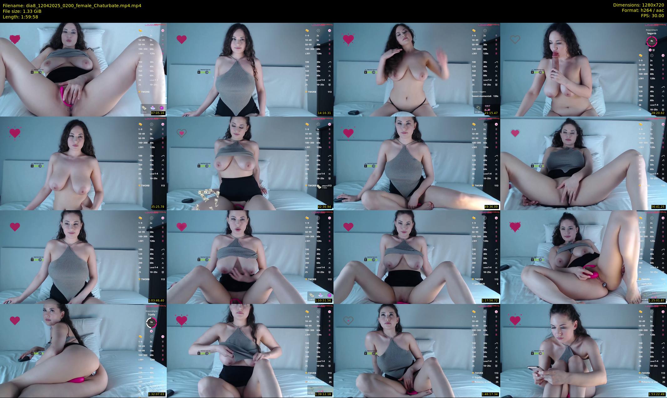 dia8 — 120 minute Chaturbate female cam show recording, 720p, Apr 12, 2025