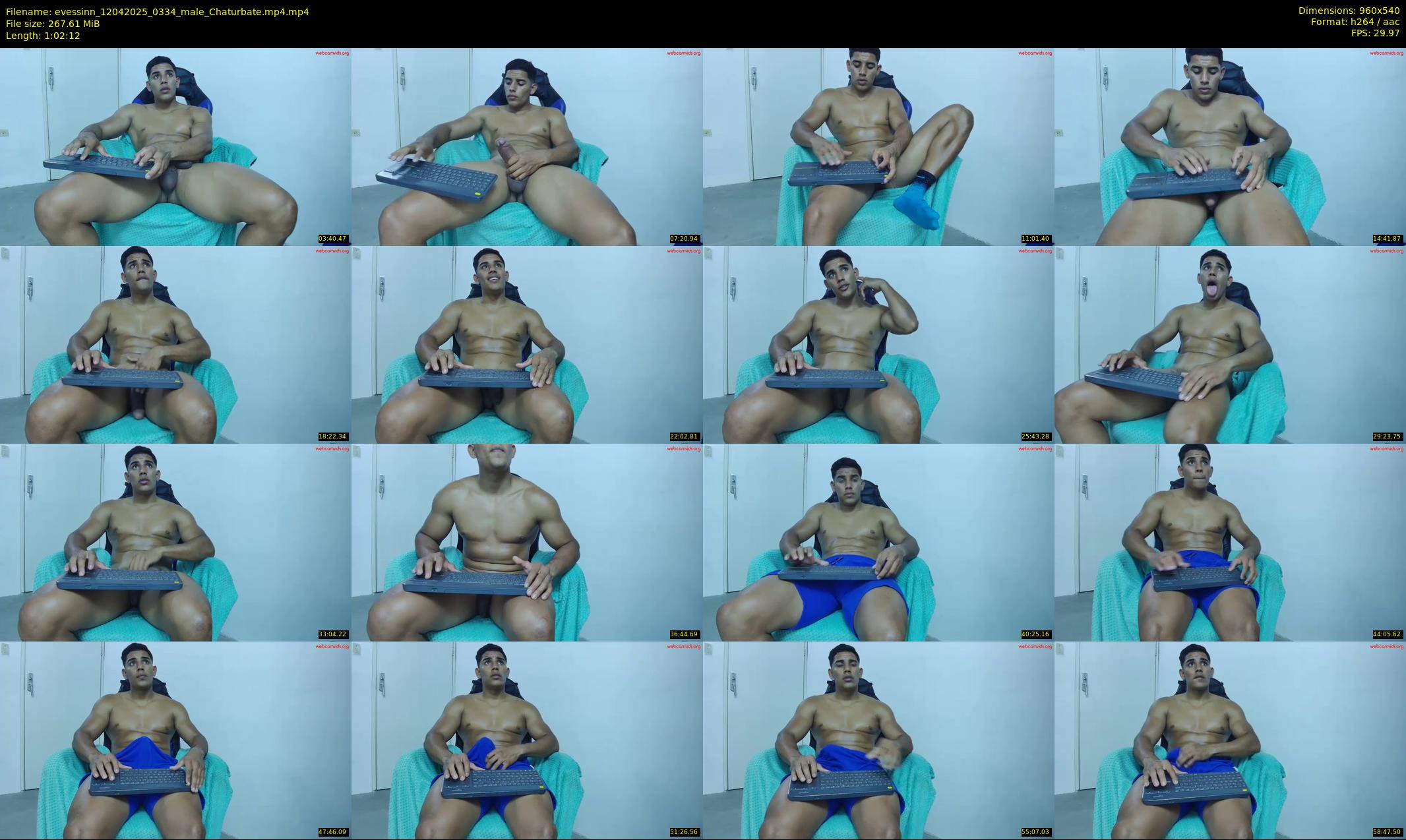 evessinn — 63 minute Chaturbate male cam show recording, 480p, Apr 12, 2025