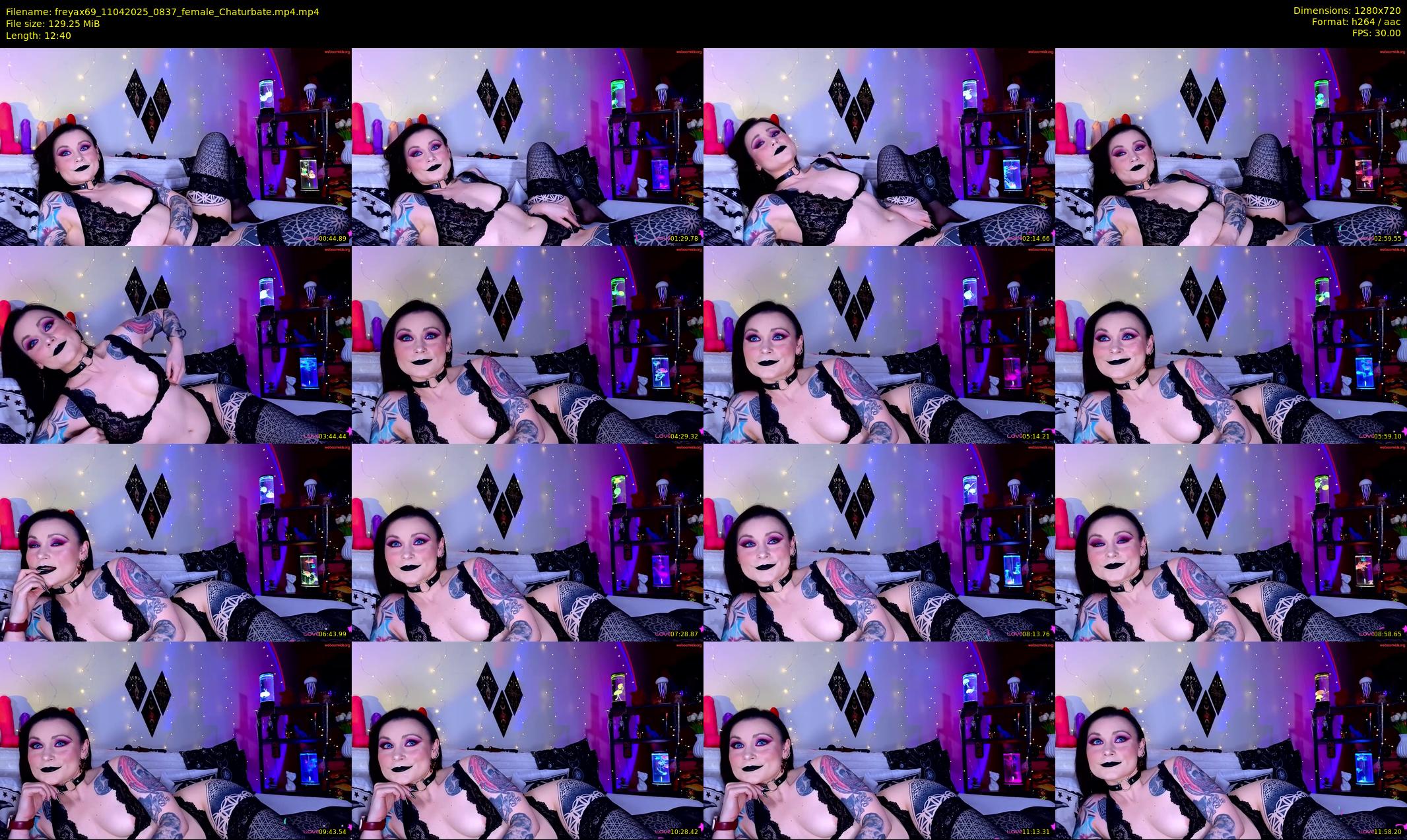 freyax69 — 13 minute Chaturbate female cam show recording, 720p, Apr 11, 2025