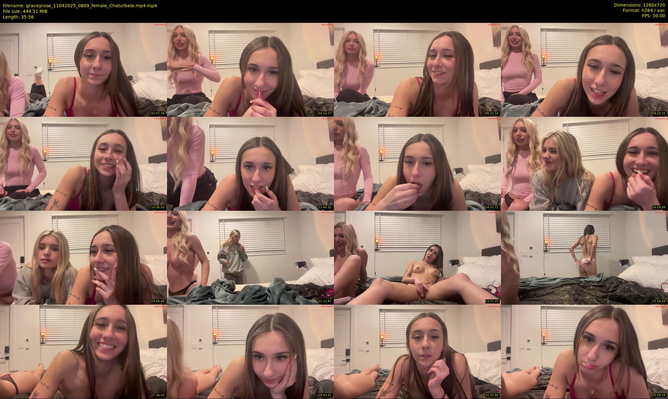 graceyrose — 36 minute Chaturbate female cam show recording, 720p, Apr 11, 2025