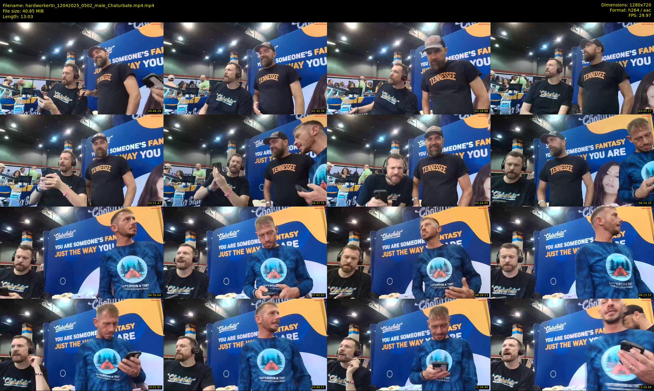 hardworkertn — 14 minute Chaturbate male cam show recording, 720p, Apr 12, 2025