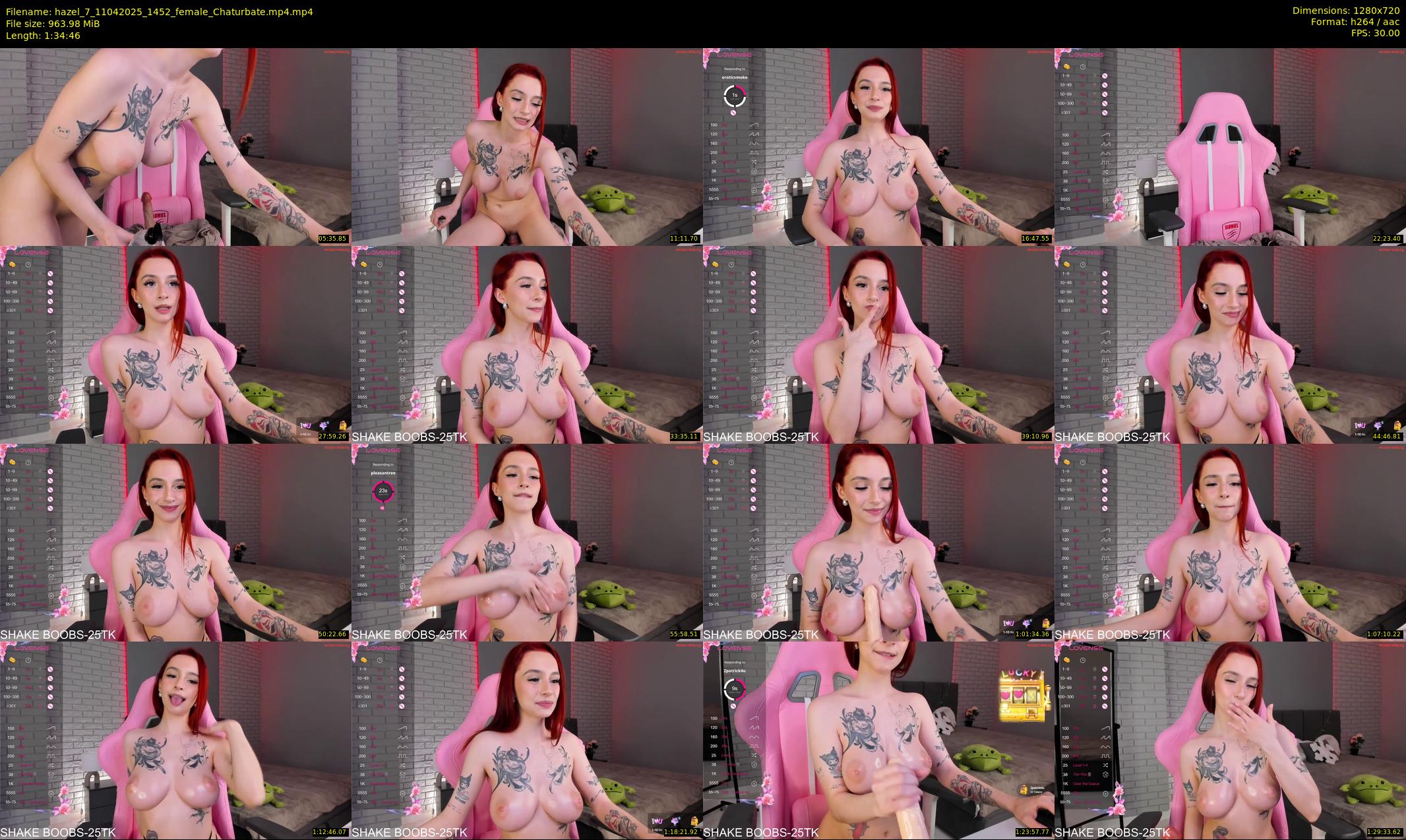 hazel_7 — 95 minute Chaturbate female cam show recording, 720p, Apr 11, 2025