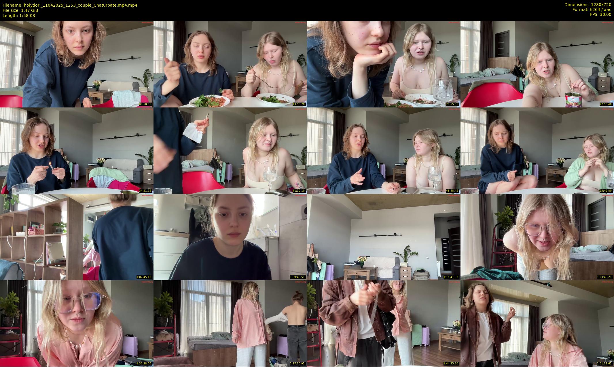 holydori — 119 minute Chaturbate female cam show recording, 720p, Apr 11, 2025
