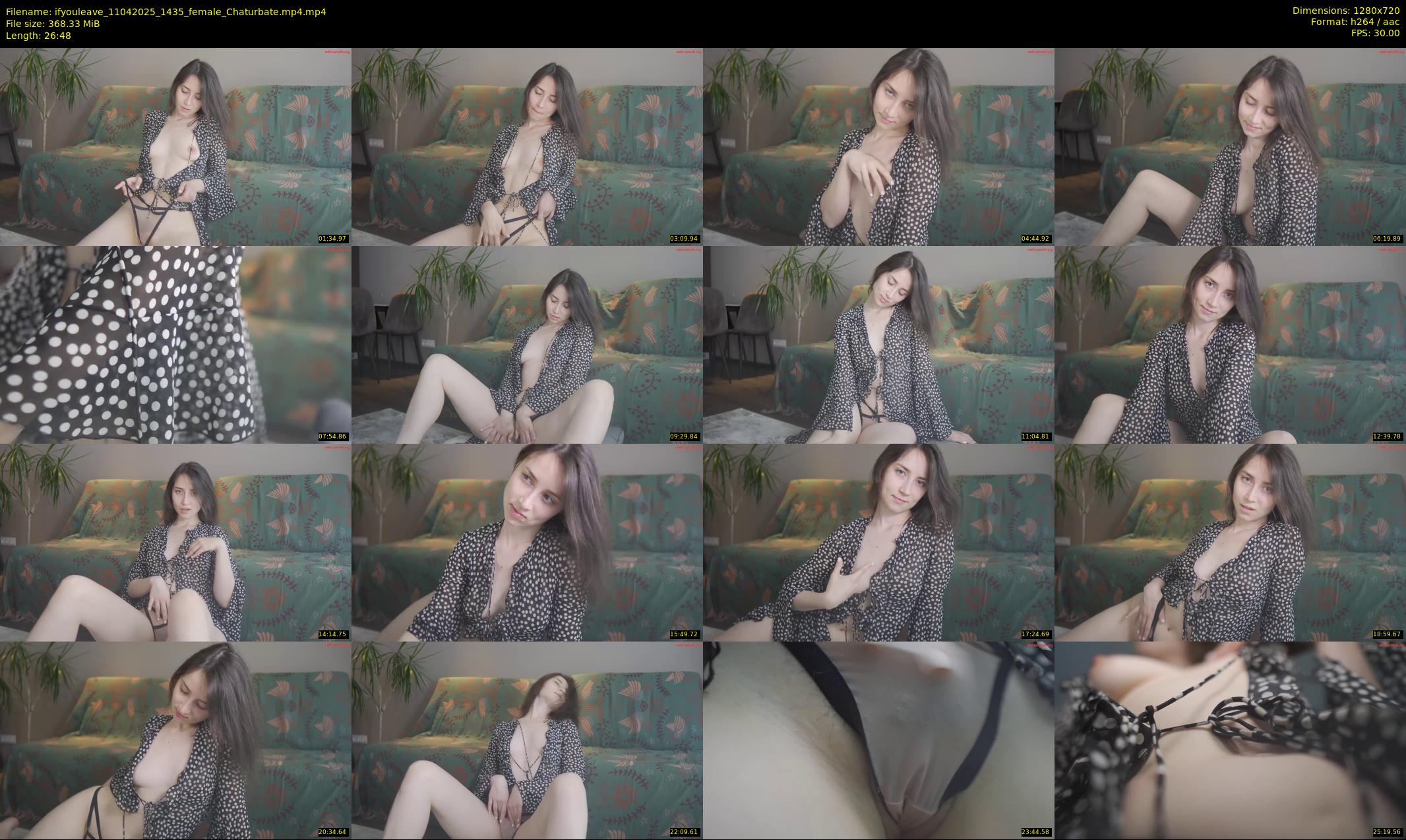 ifyouleave — 27 minute Chaturbate female cam show recording, 720p, Apr 11, 2025