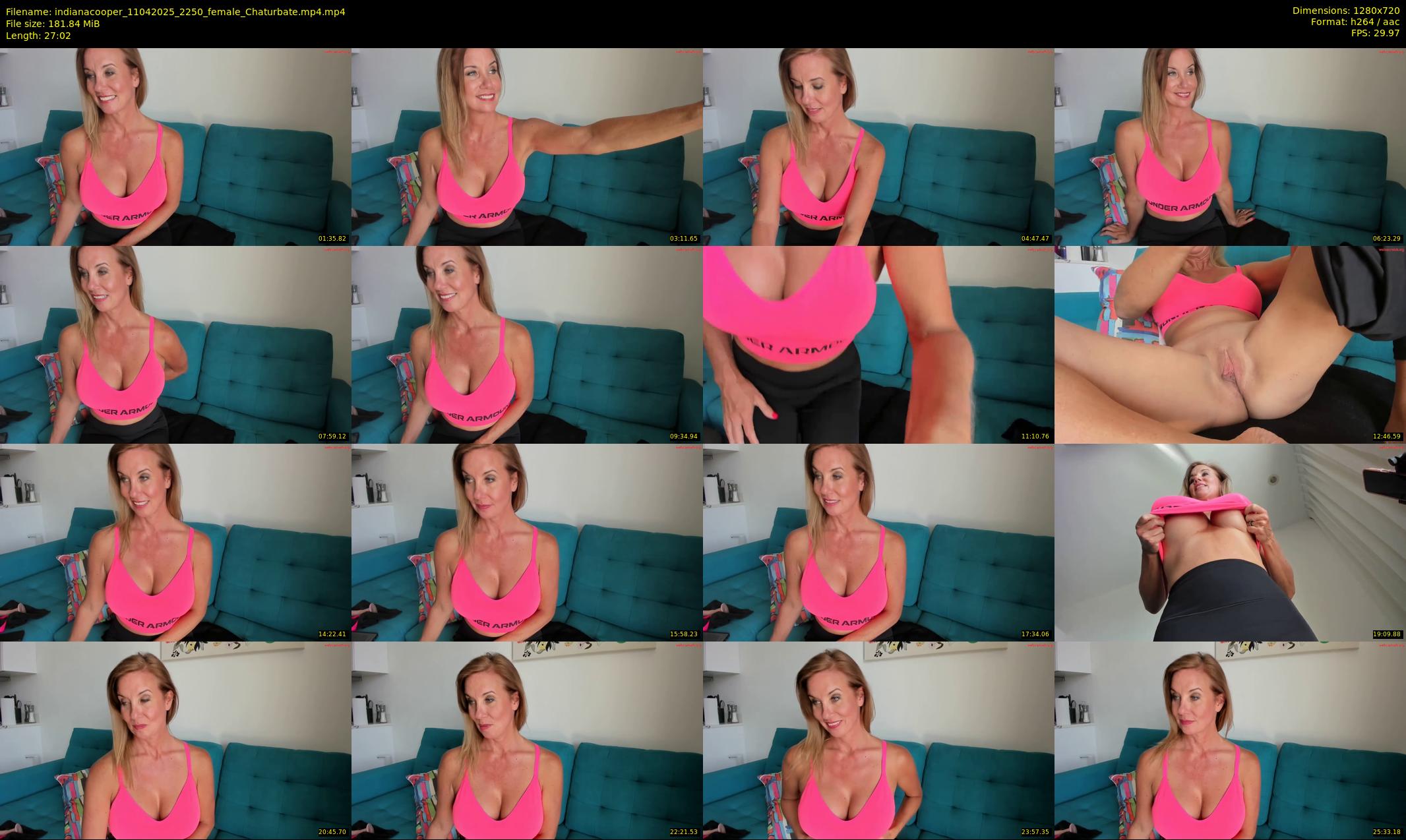 indianacooper — 28 minute Chaturbate female cam show recording, 720p, Apr 11, 2025