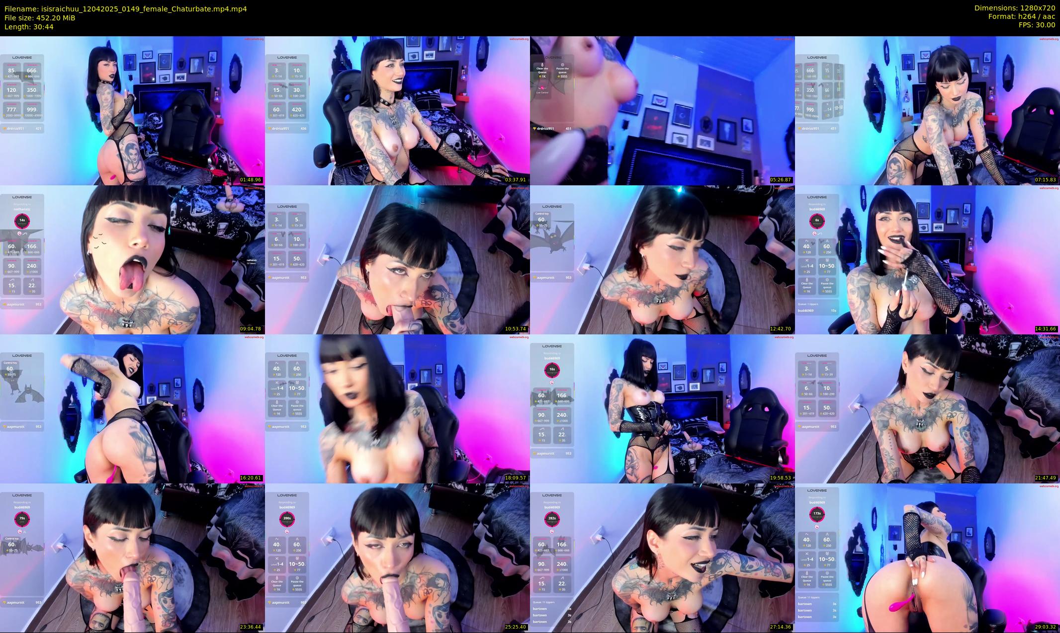 isisraichuu — 31 minute Chaturbate female cam show recording, 720p, Apr 12, 2025