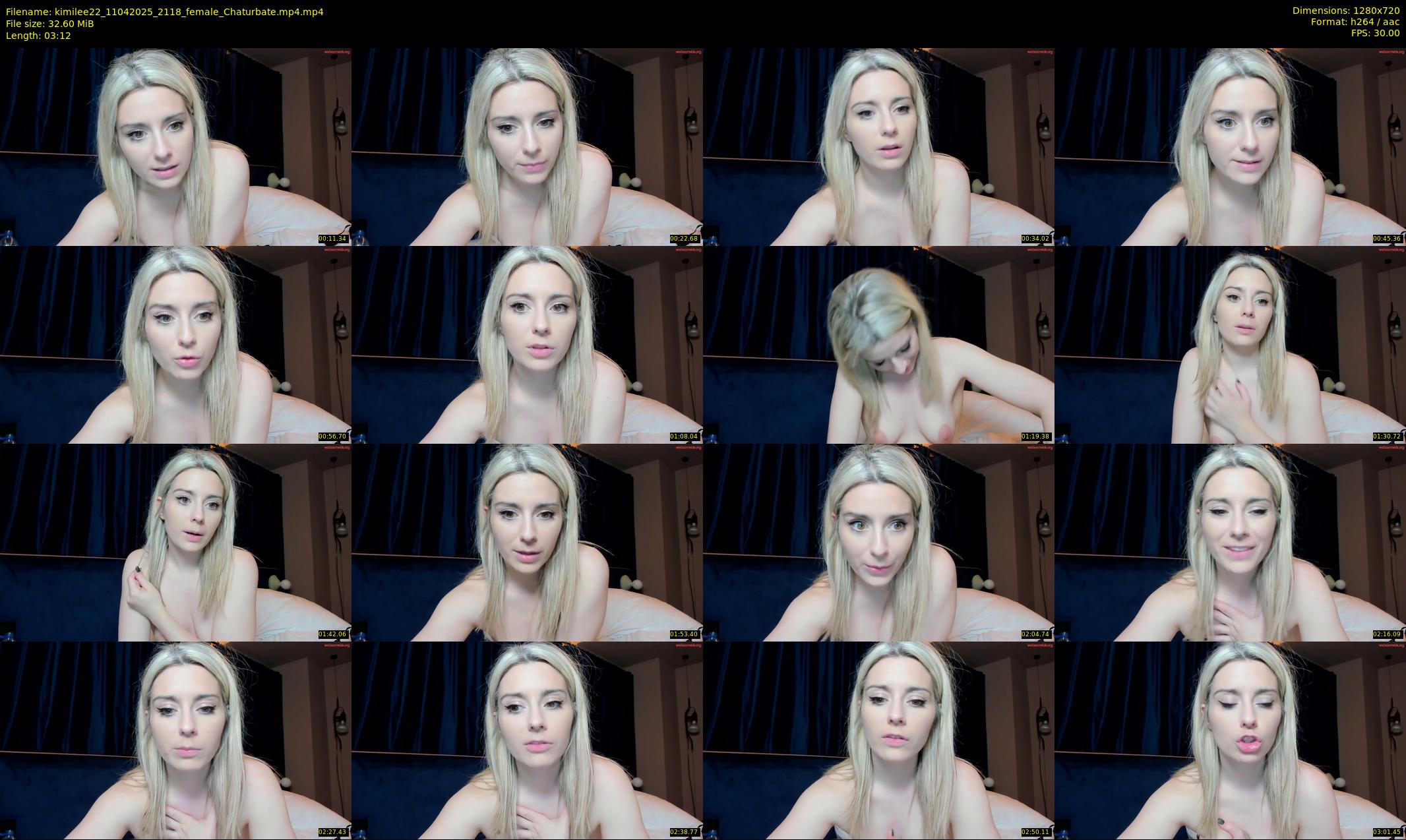 kimilee22 — 4 minute Chaturbate female cam show recording, 720p, Apr 11, 2025