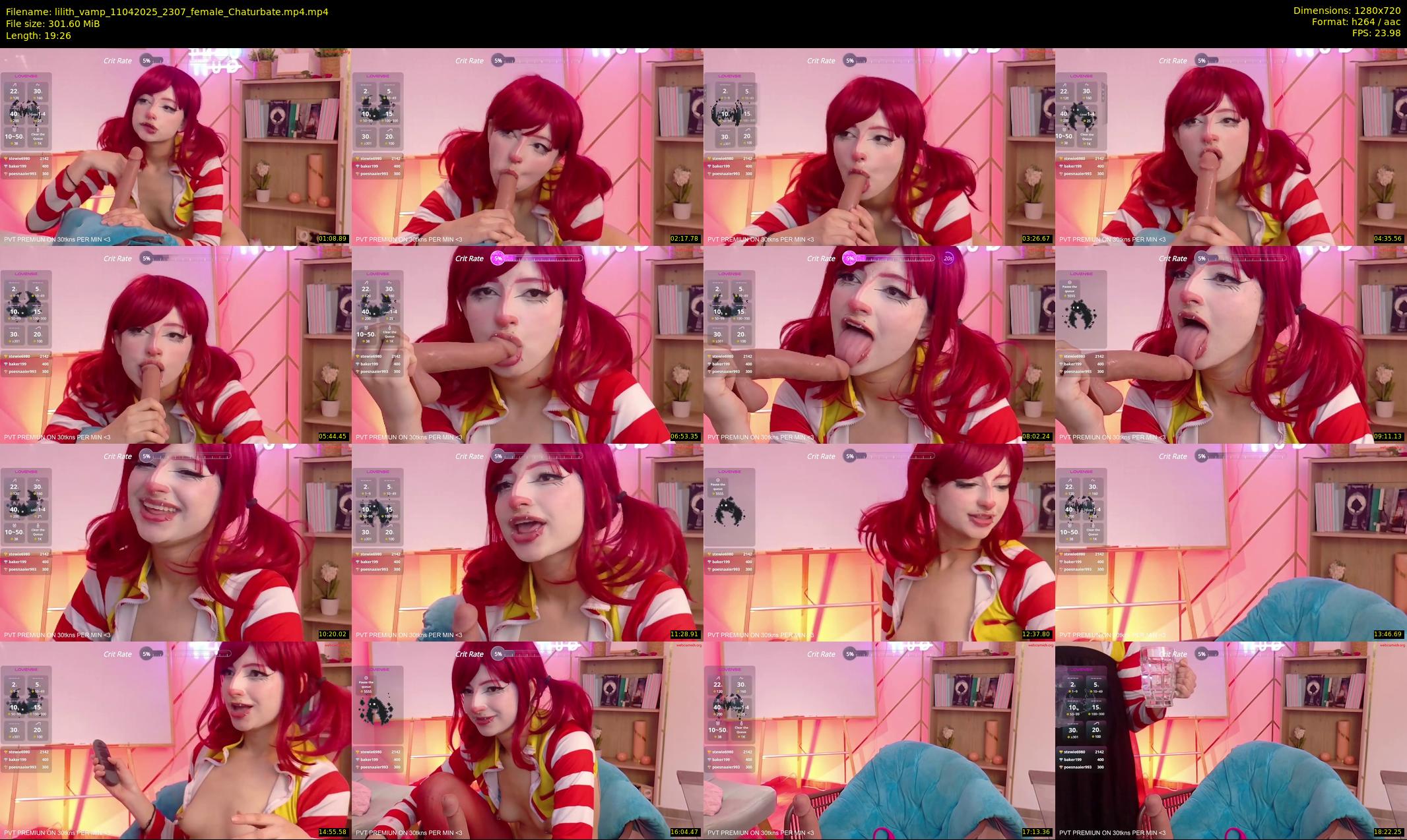 lilith_vamp — 20 minute Chaturbate female cam show recording, 720p, Apr 11, 2025
