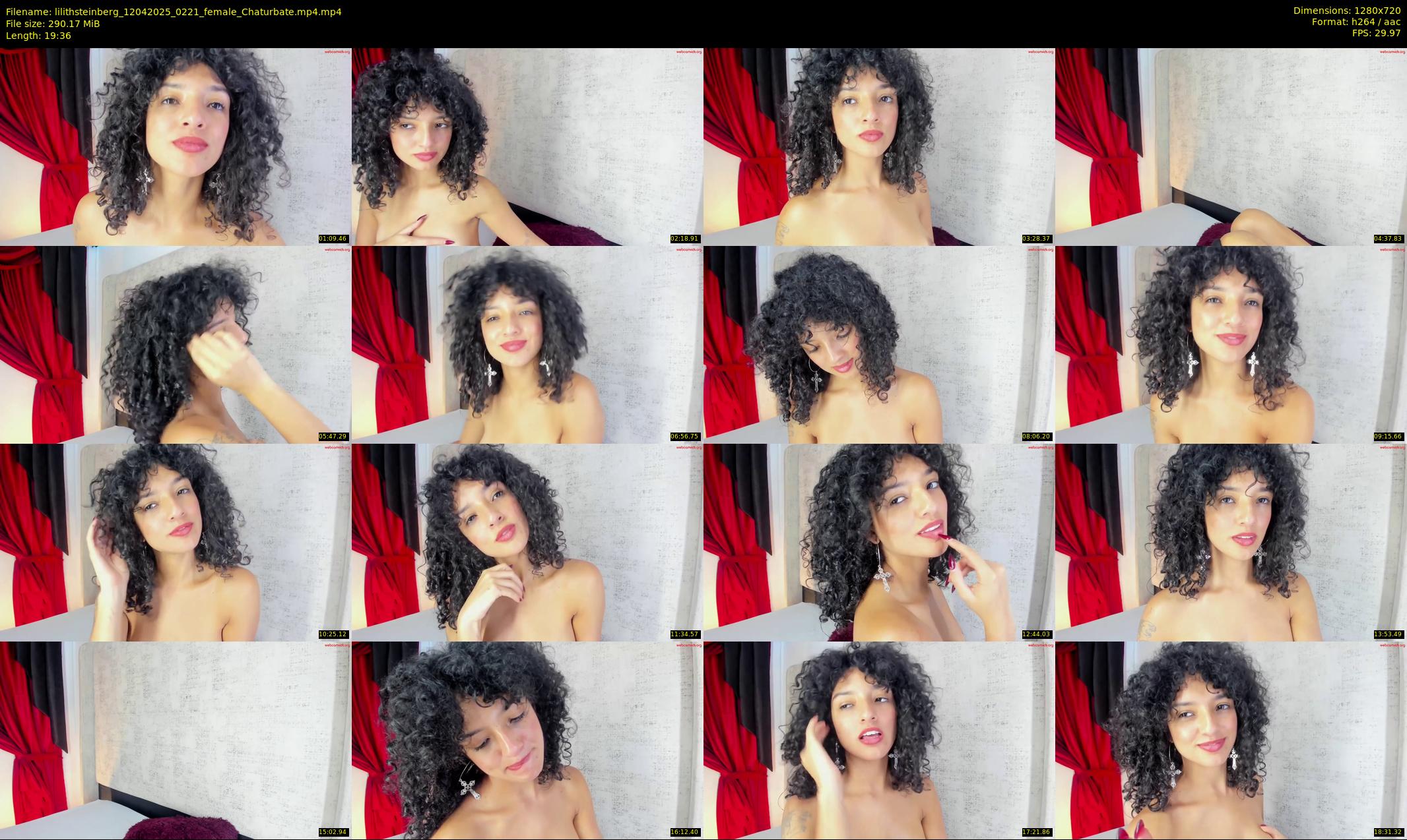 lilithsteinberg — 20 minute Chaturbate female cam show recording, 720p, Apr 12, 2025