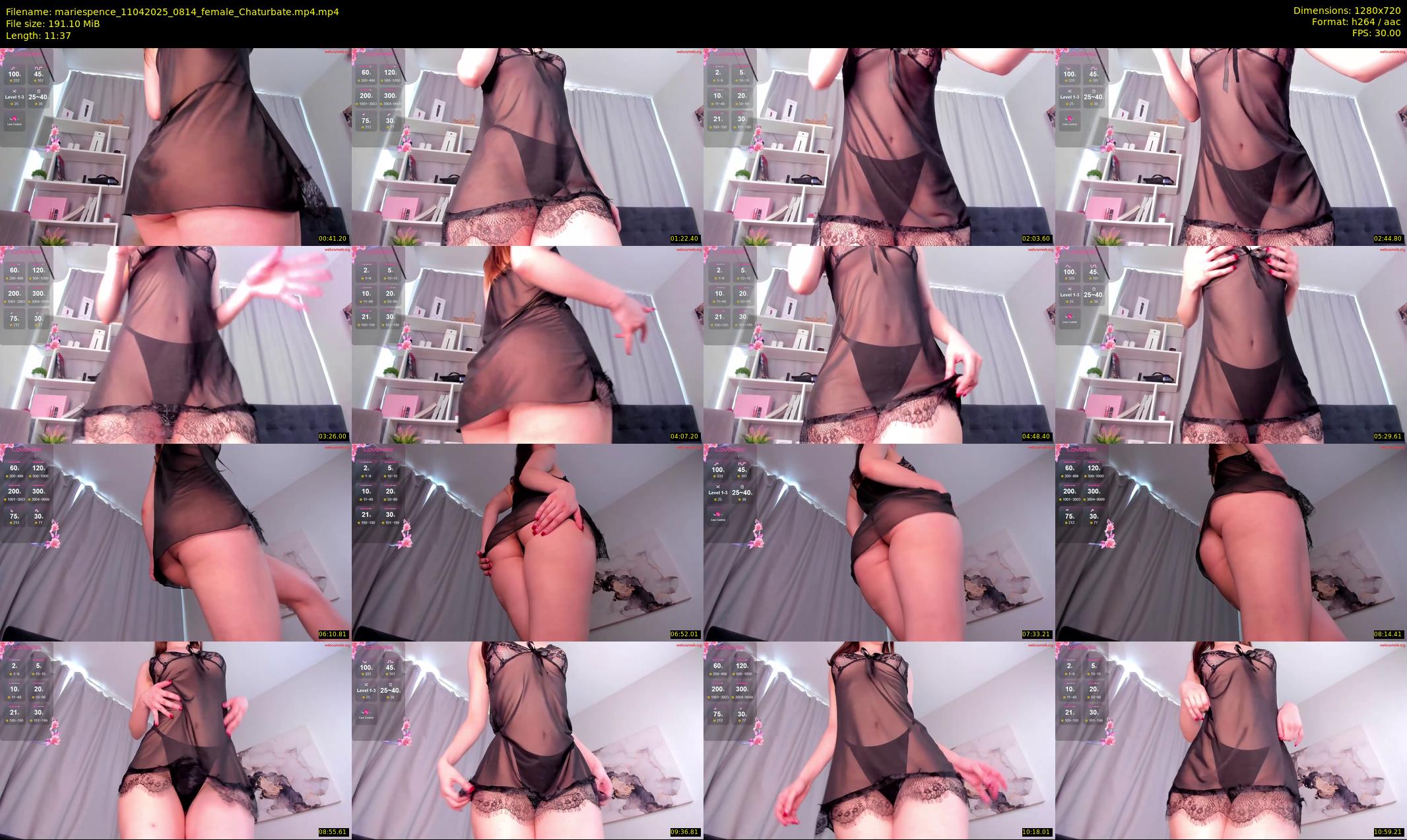 mariespence — 12 minute Chaturbate female cam show recording, 720p, Apr 11, 2025