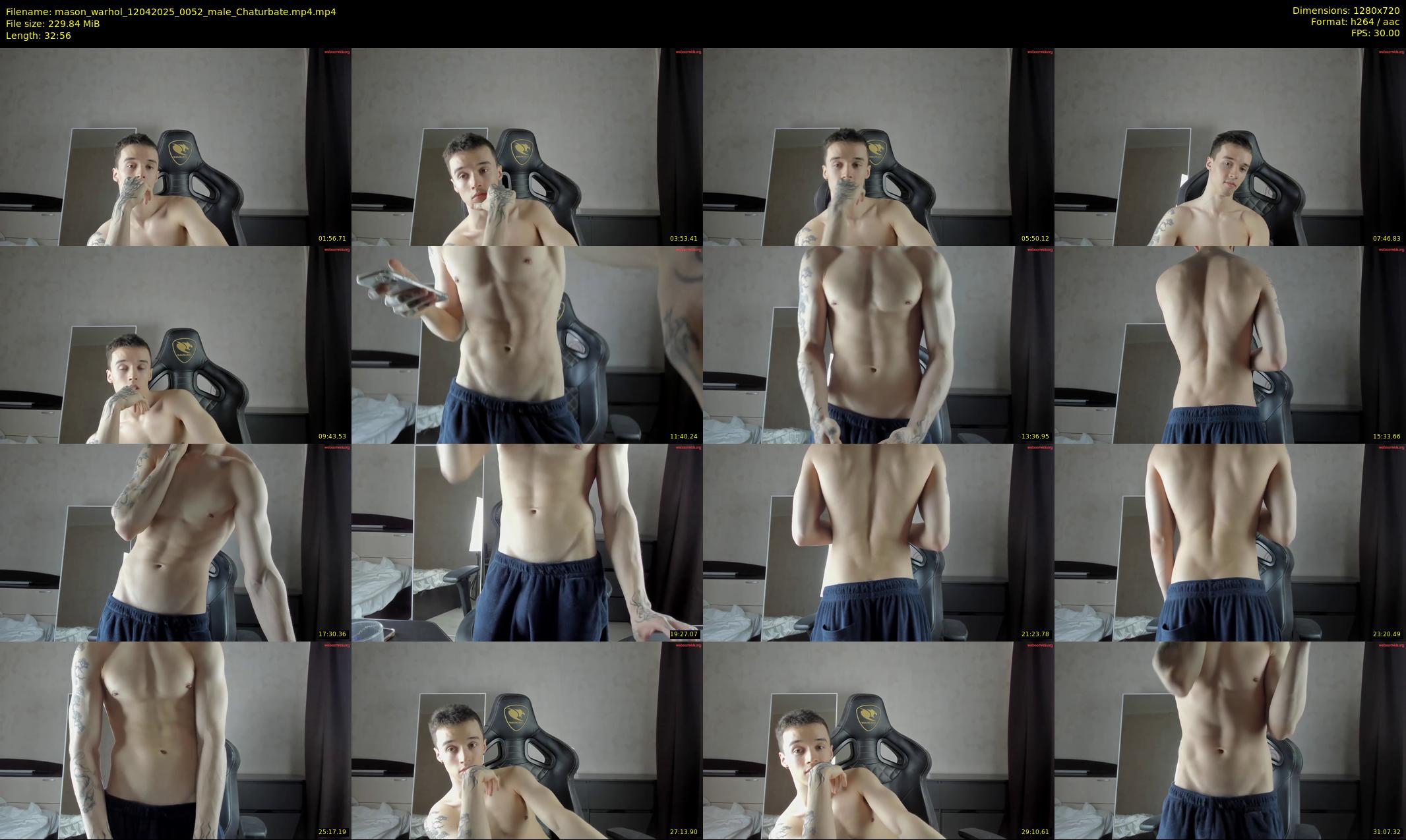 mason_warhol — 33 minute Chaturbate male cam show recording, 720p, Apr 12, 2025