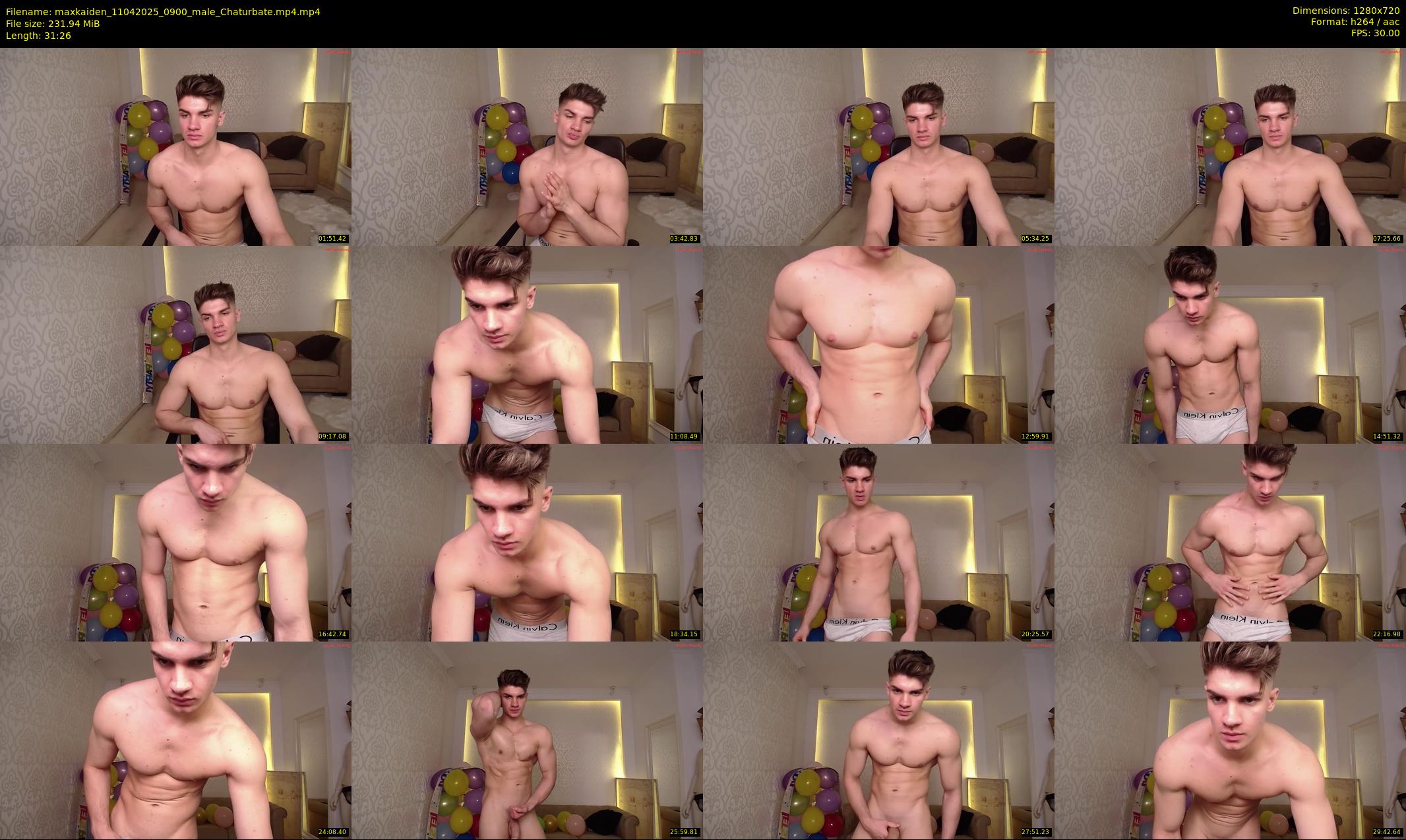 maxkaiden — 32 minute Chaturbate male cam show recording, 720p, Apr 11, 2025