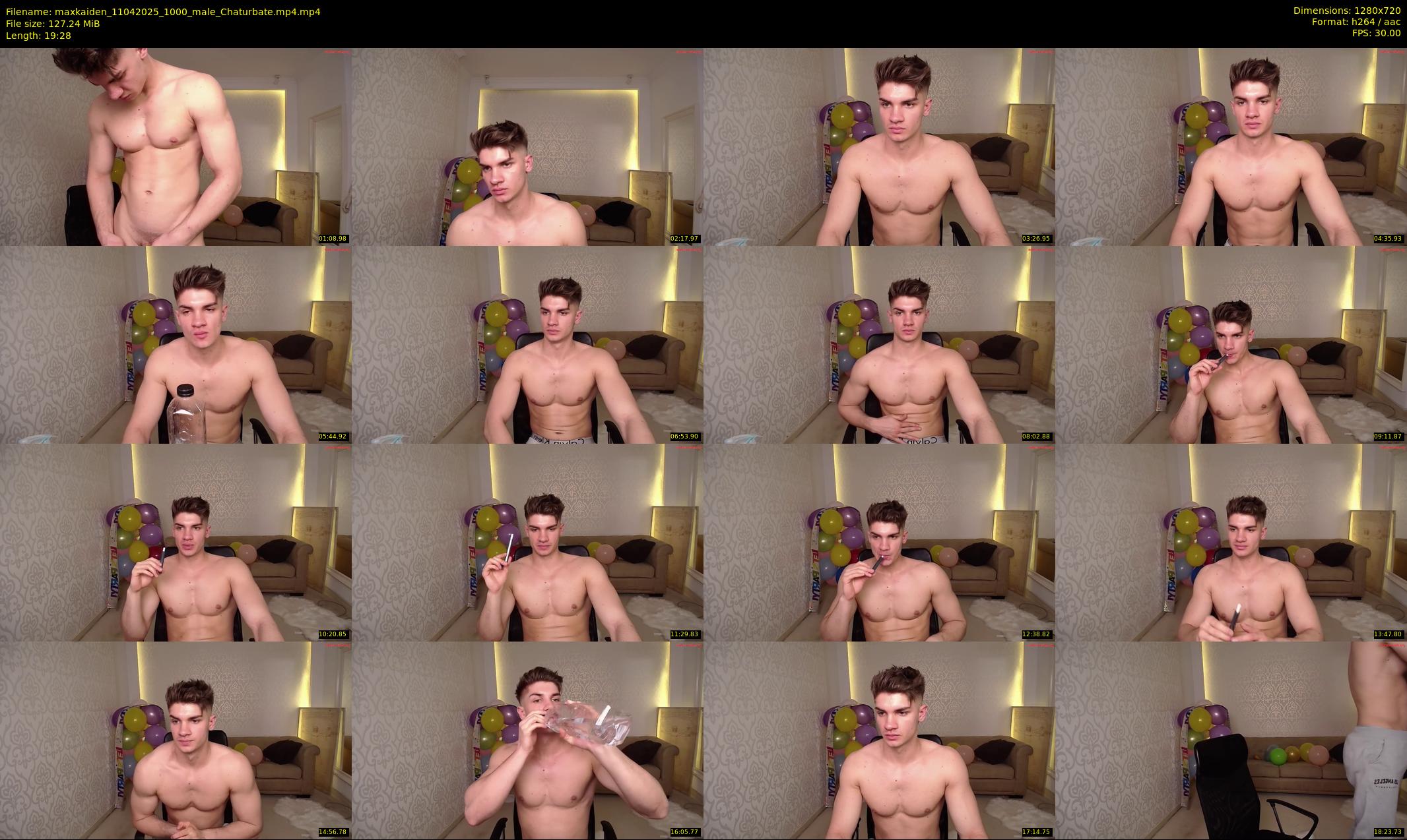 maxkaiden — 20 minute Chaturbate male cam show recording, 720p, Apr 11, 2025