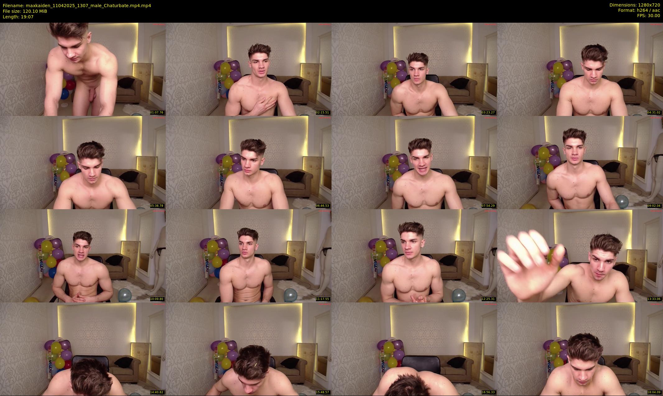 maxkaiden — 20 minute Chaturbate male cam show recording, 720p, Apr 11, 2025