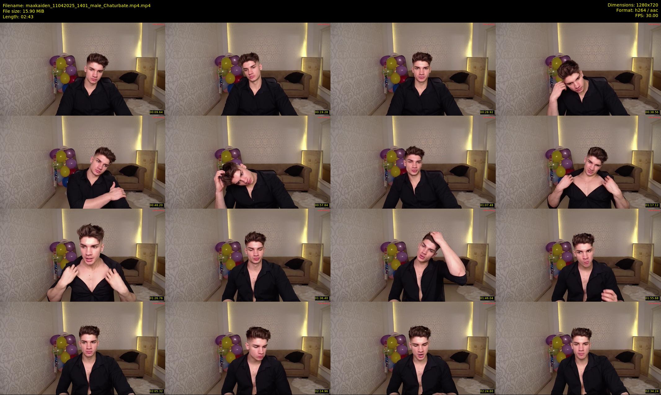 maxkaiden — 3 minute Chaturbate male cam show recording, 720p, Apr 11, 2025