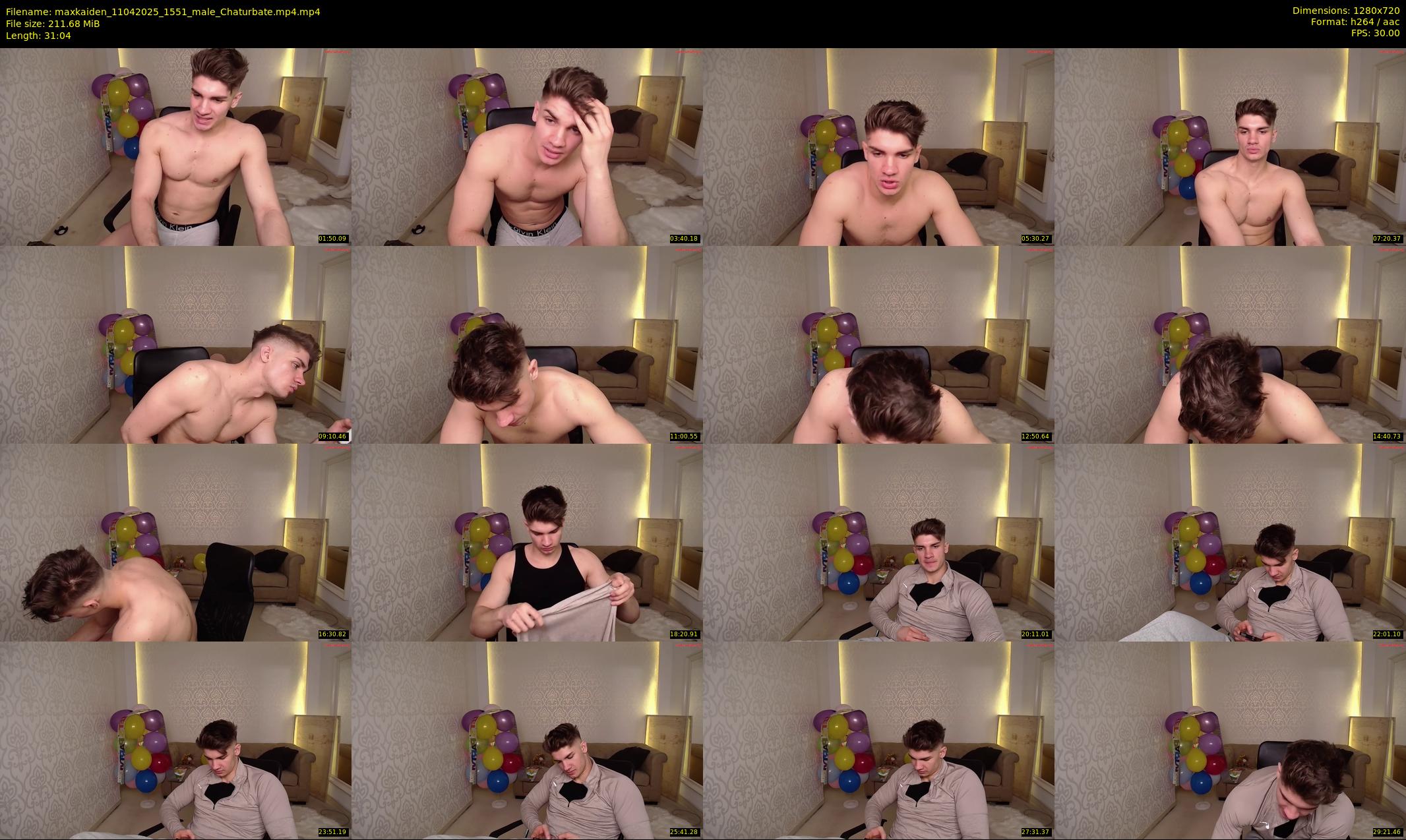 maxkaiden — 32 minute Chaturbate male cam show recording, 720p, Apr 11, 2025