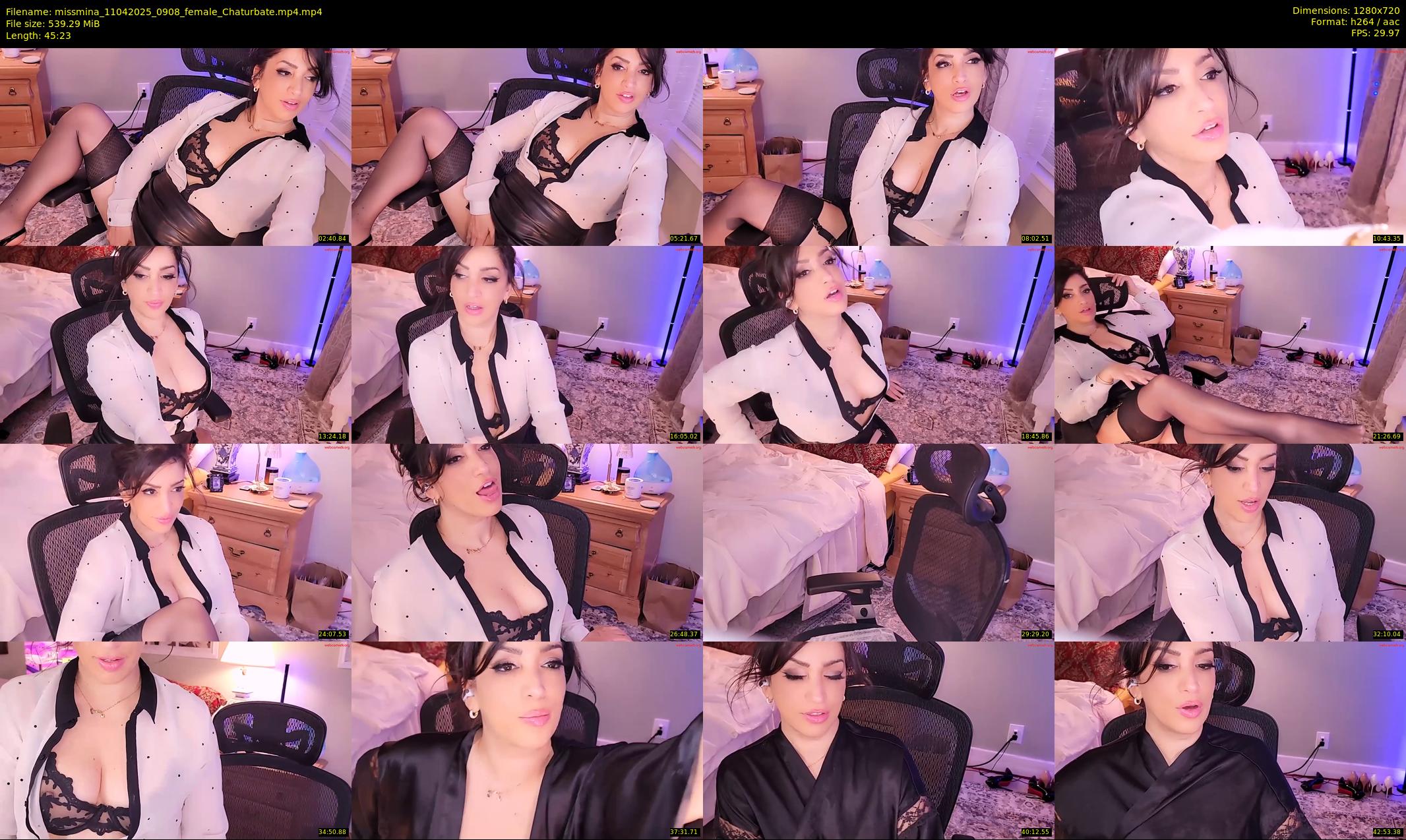 missmina — 46 minute Chaturbate female cam show recording, 720p, Apr 11, 2025