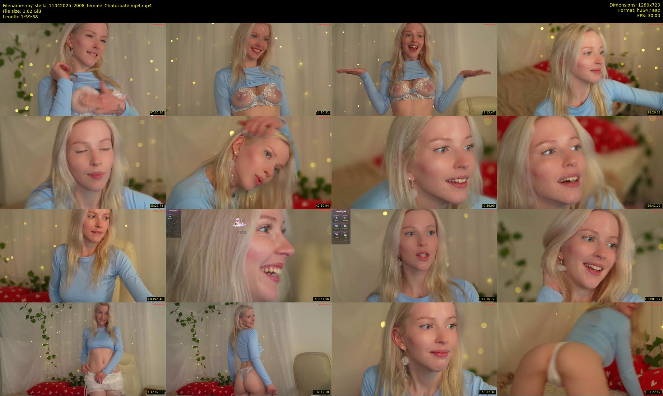 my_stella — 120 minute Chaturbate female cam show recording, 720p, Apr 11, 2025