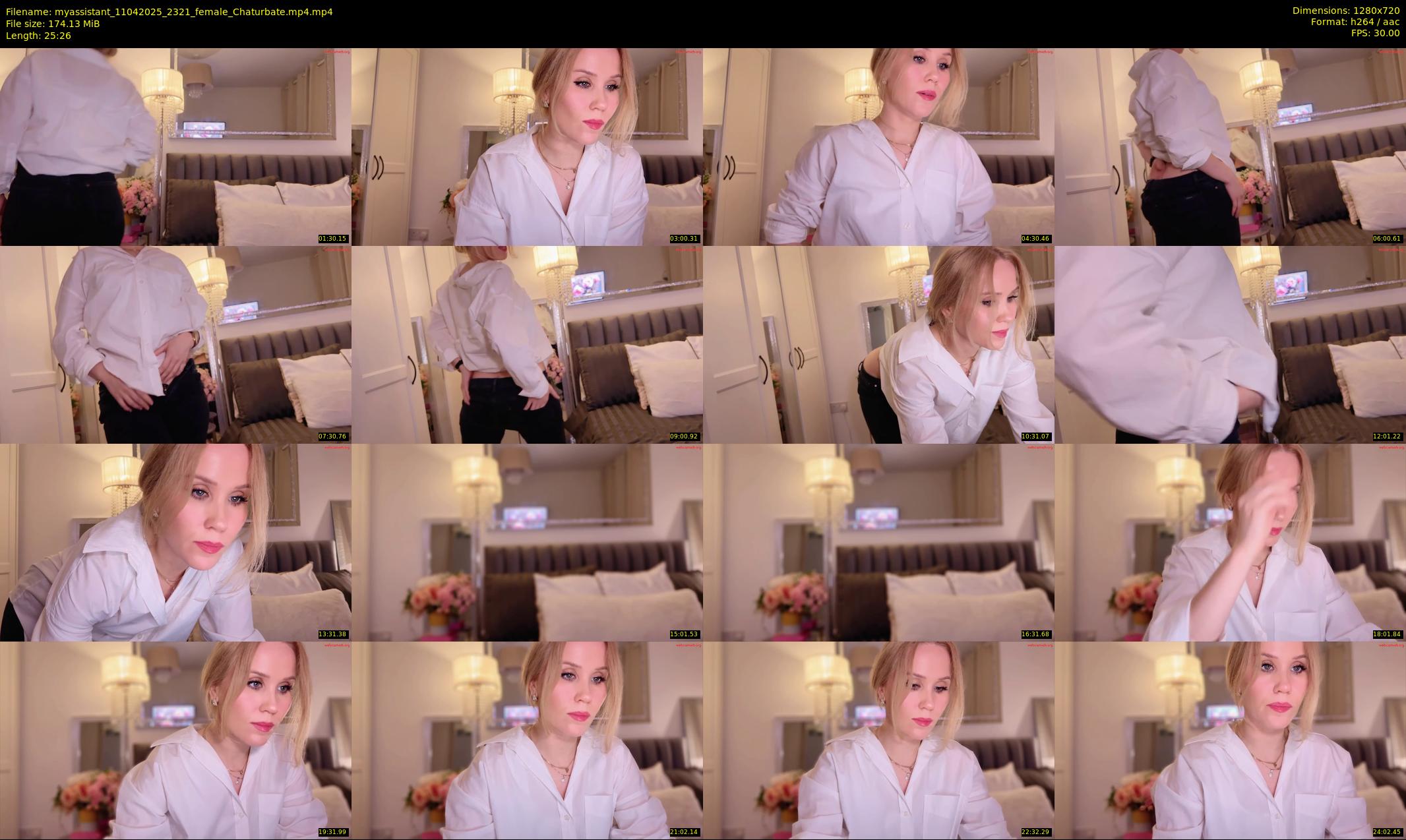 myassistant — 26 minute Chaturbate female cam show recording, 720p, Apr 11, 2025