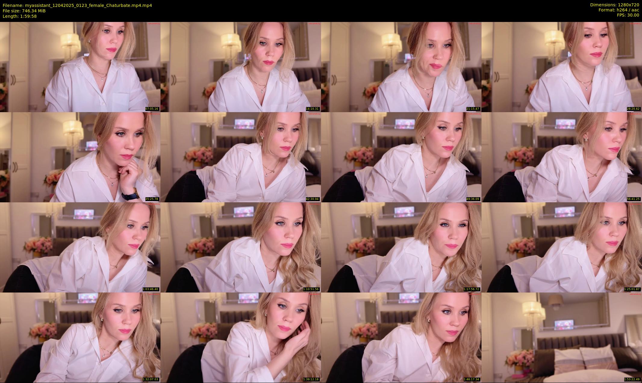 myassistant — 120 minute Chaturbate female cam show recording, 720p, Apr 12, 2025