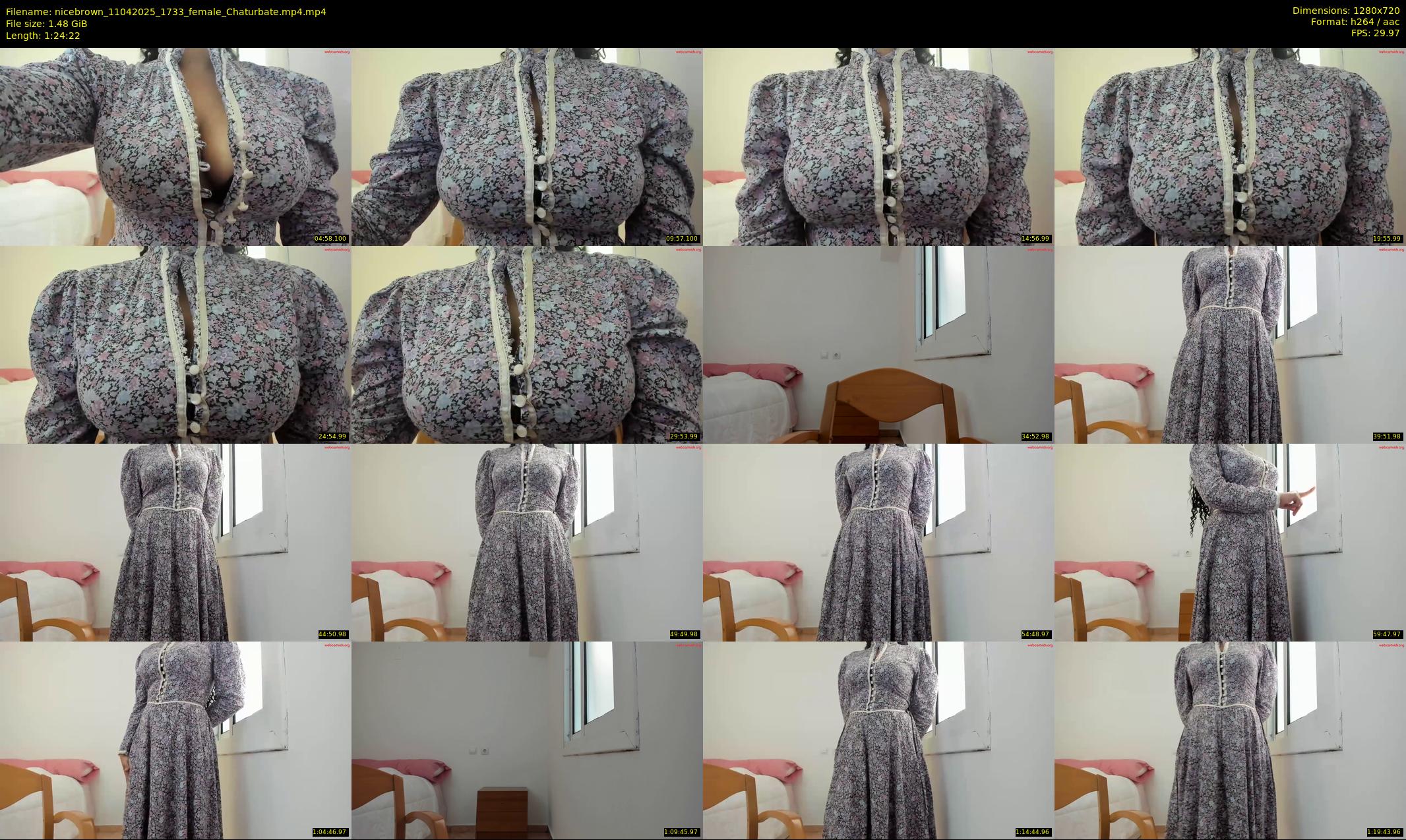 nicebrown — 85 minute Chaturbate female cam show recording, 720p, Apr 11, 2025