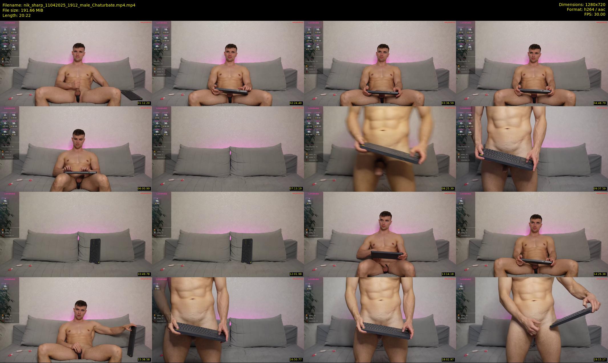 nik_sharp — 21 minute Chaturbate male cam show recording, 720p, Apr 11, 2025
