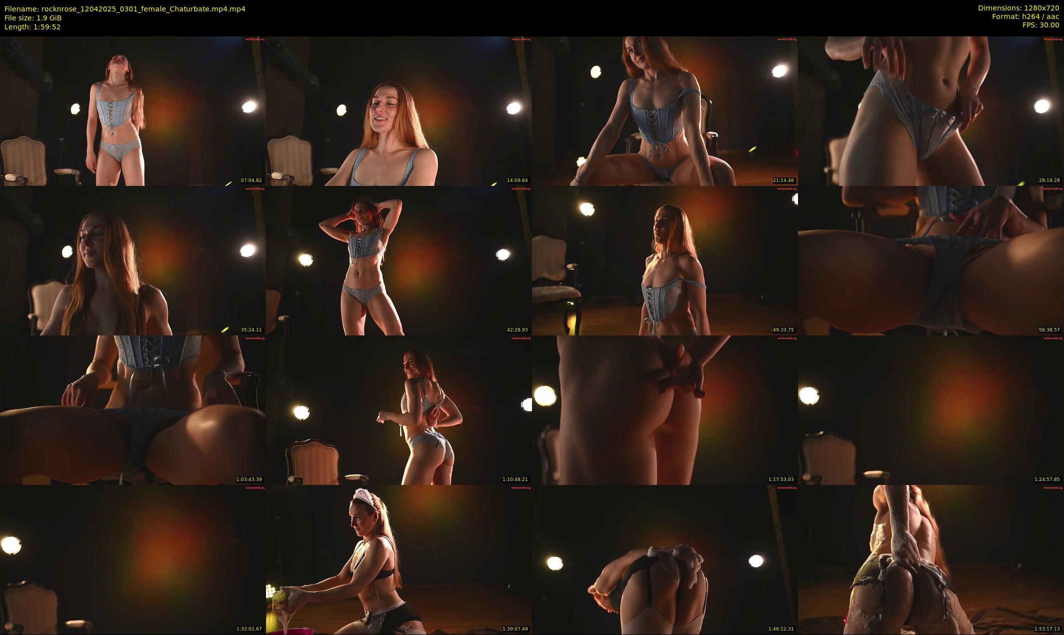 rocknrose — 120 minute Chaturbate female cam show recording, 720p, Apr 12, 2025