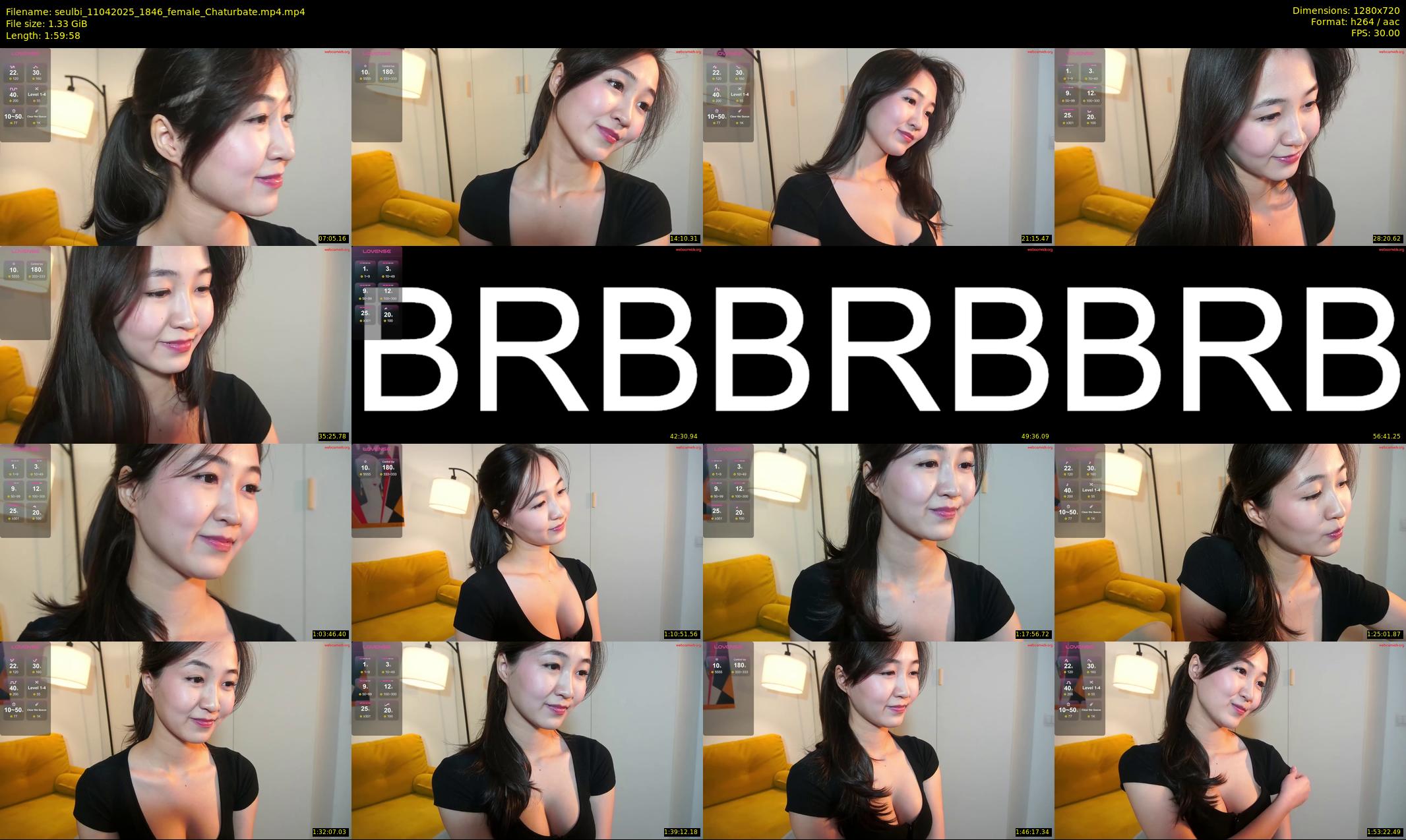 seulbi — 120 minute Chaturbate female cam show recording, 720p, Apr 11, 2025