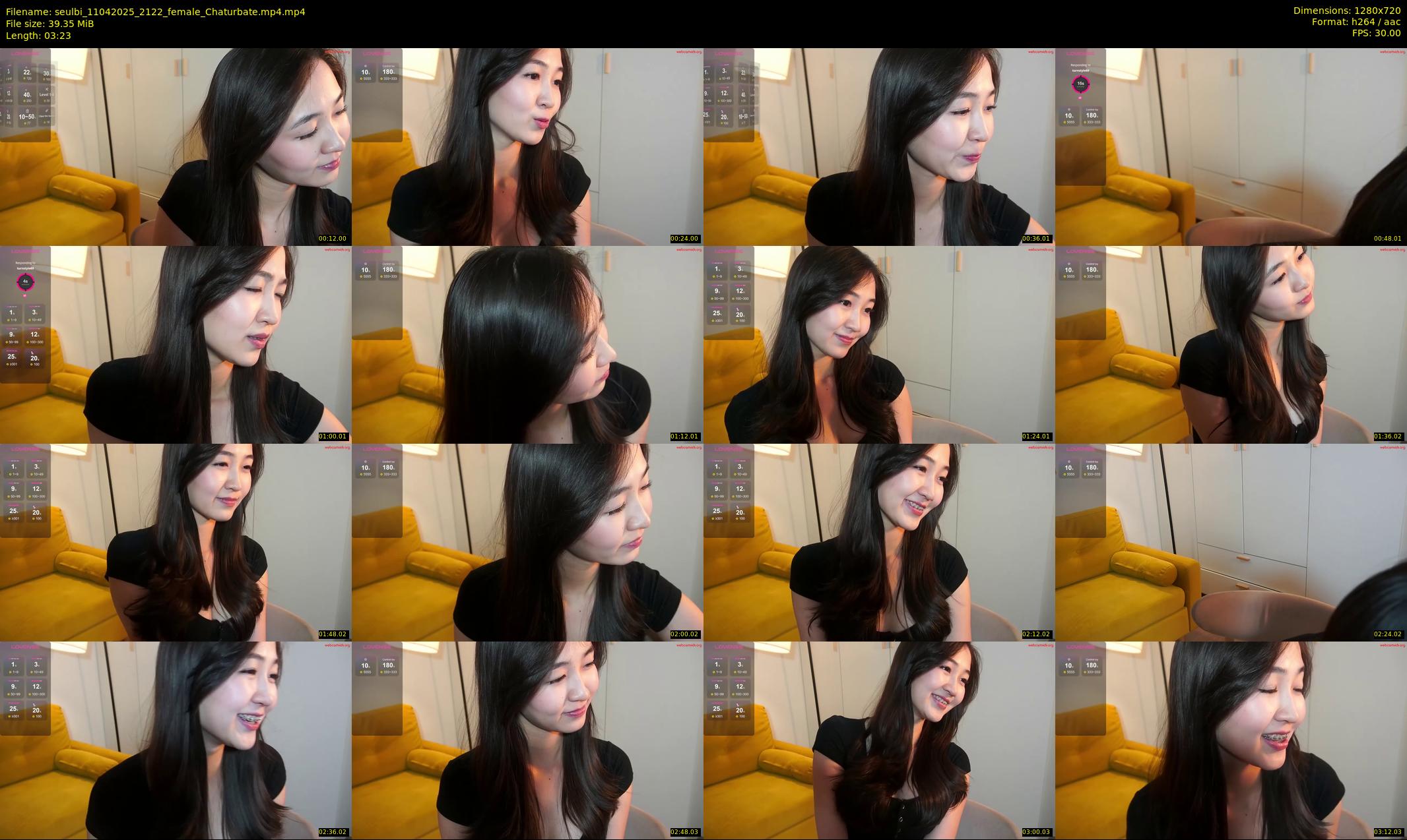 seulbi — 4 minute Chaturbate female cam show recording, 720p, Apr 11, 2025