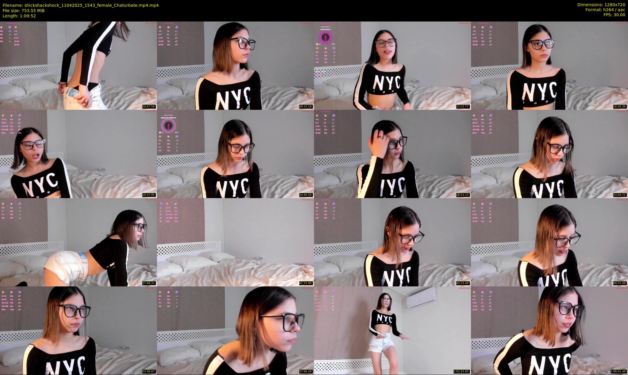 shickshackshock — 70 minute Chaturbate female cam show recording, 720p, Apr 11, 2025