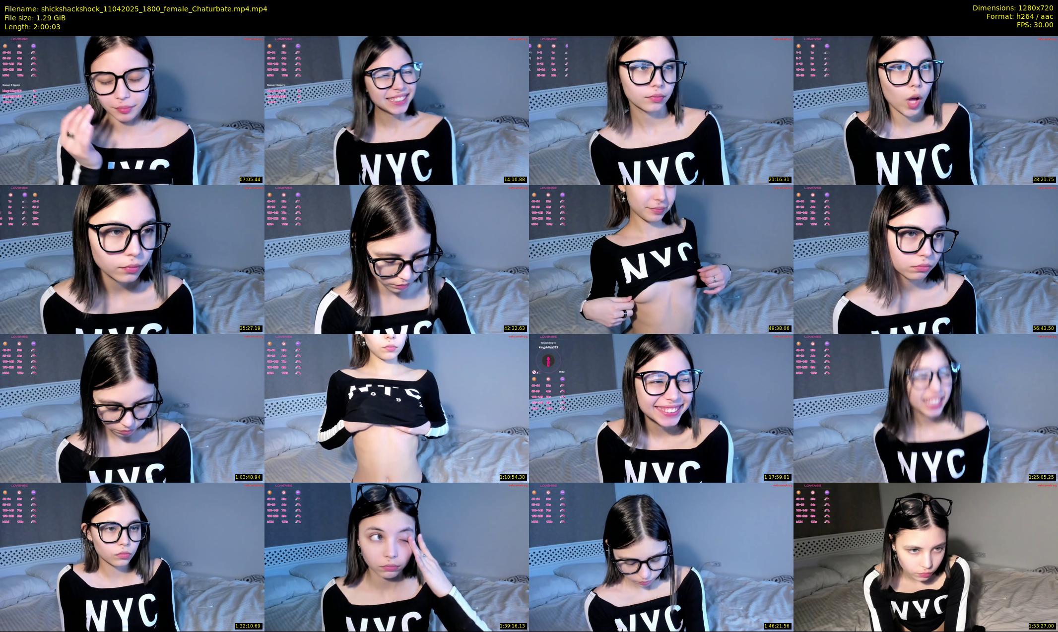 shickshackshock — 121 minute Chaturbate female cam show recording, 720p, Apr 11, 2025