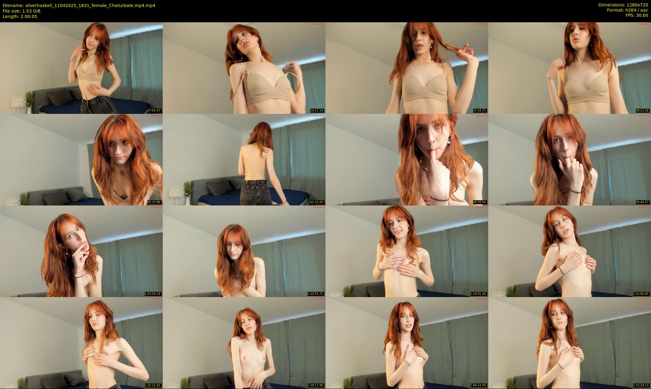 silverhaskell — 121 minute Chaturbate female cam show recording, 720p, Apr 11, 2025