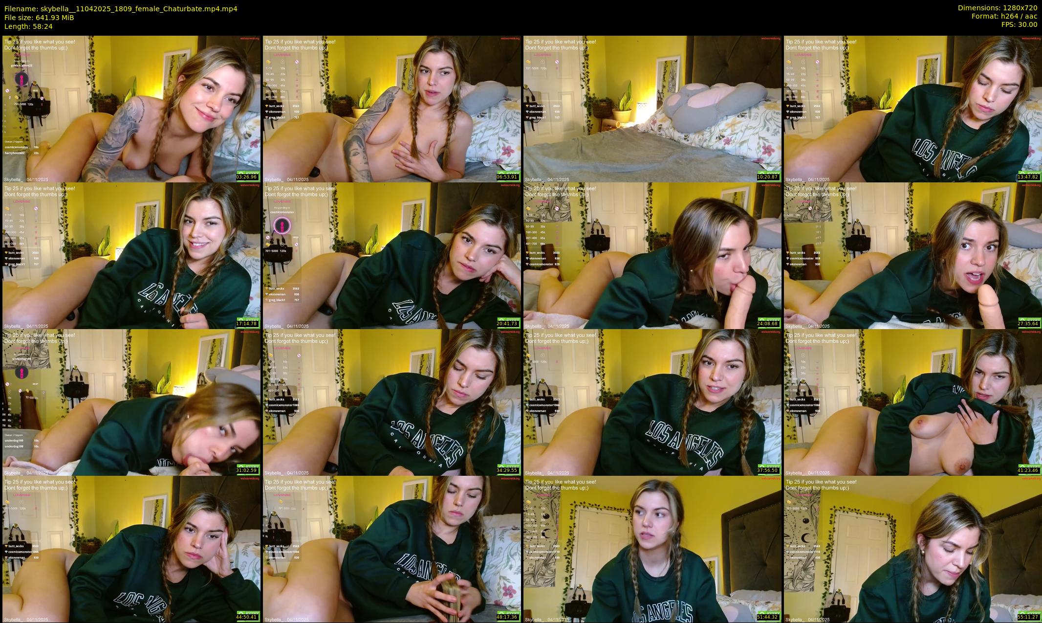 skybella_ — 59 minute Chaturbate female cam show recording, 720p, Apr 11, 2025