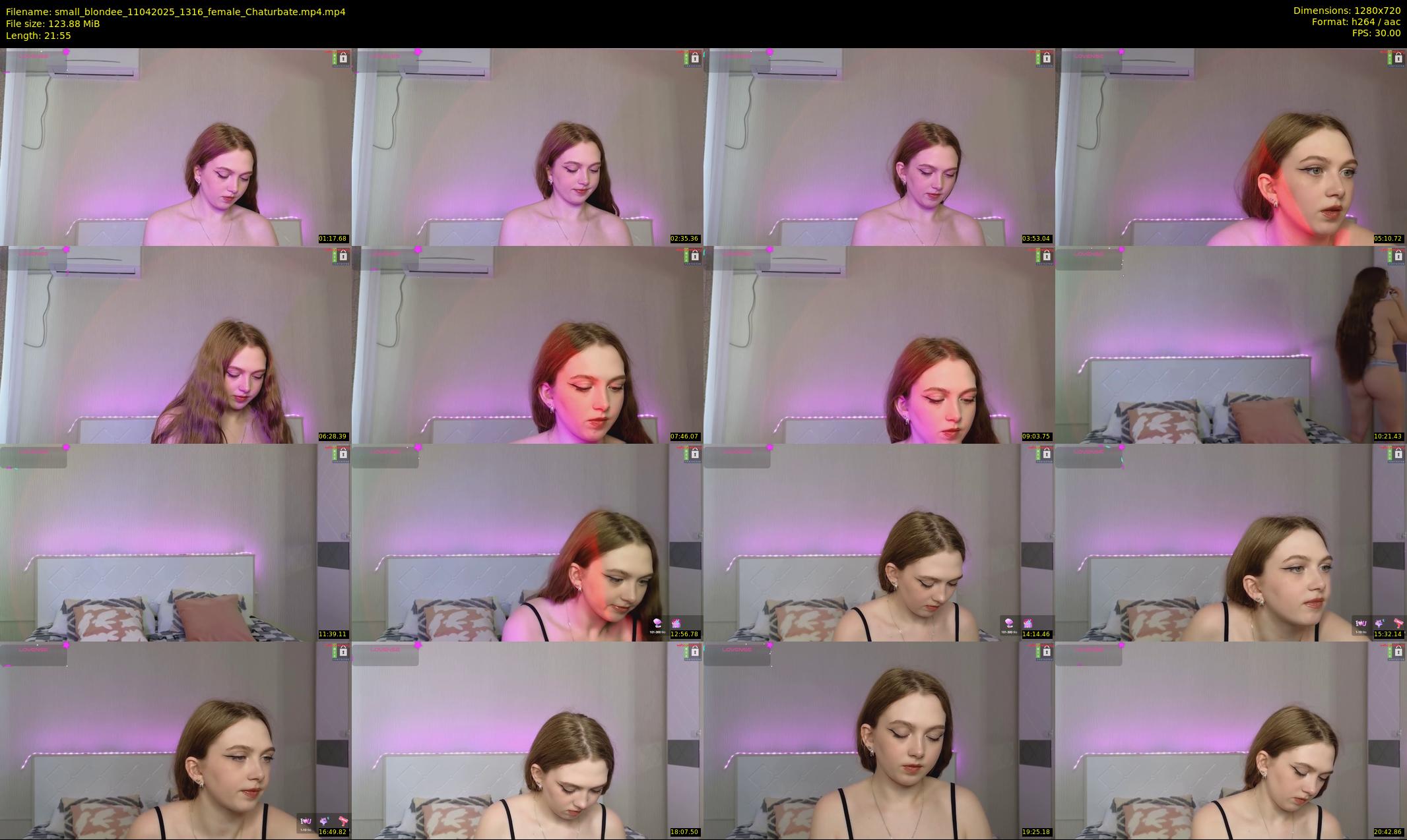 small_blondee — 22 minute Chaturbate female cam show recording, 720p, Apr 11, 2025