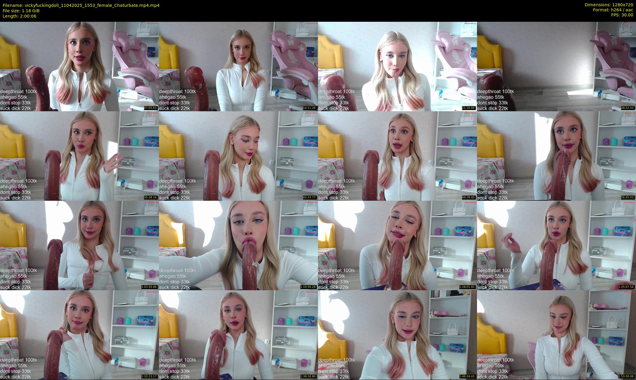 vickyfuckingdoll — 121 minute Chaturbate female cam show recording, 720p, Apr 11, 2025