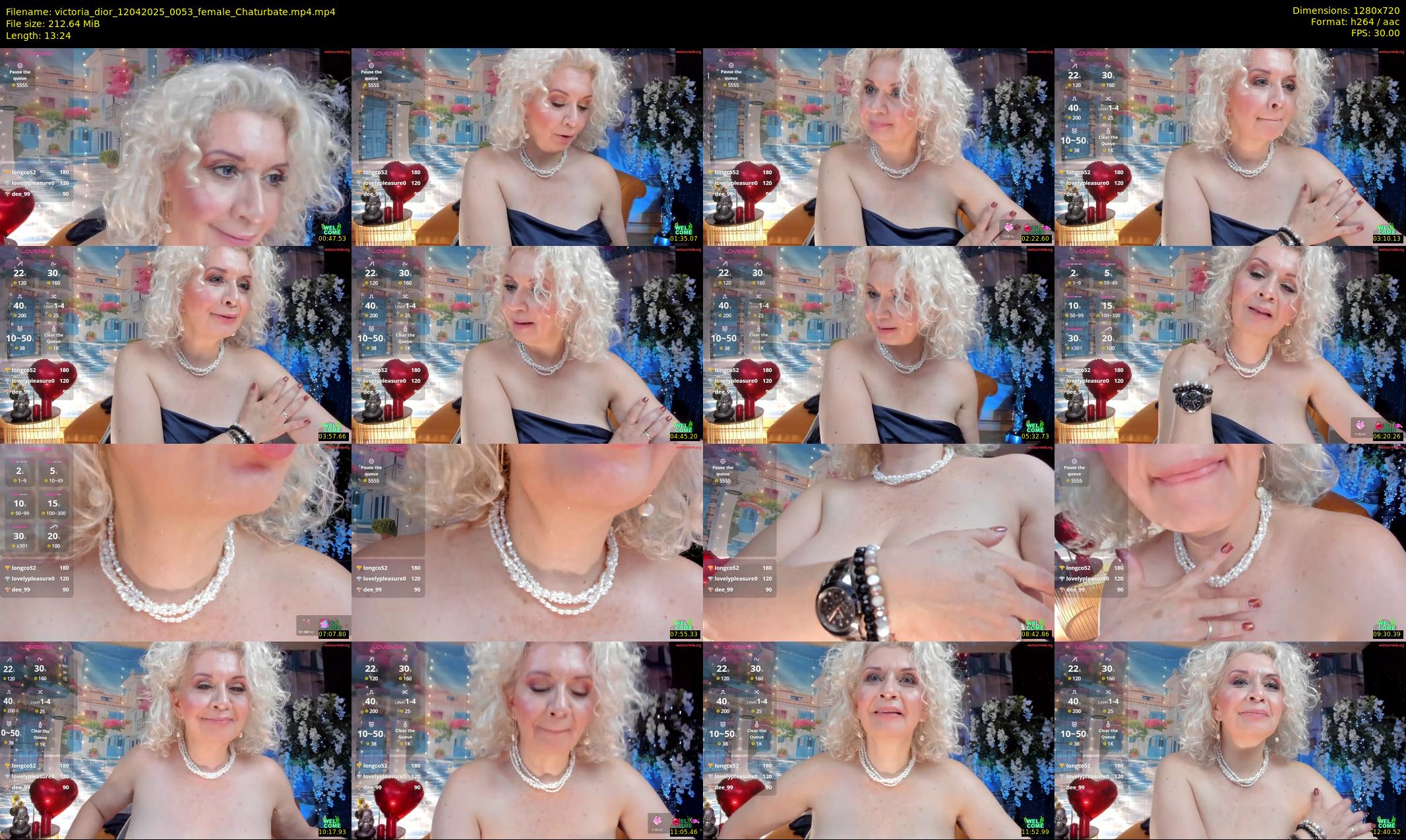victoria_dior — 14 minute Chaturbate female cam show recording, 720p, Apr 12, 2025