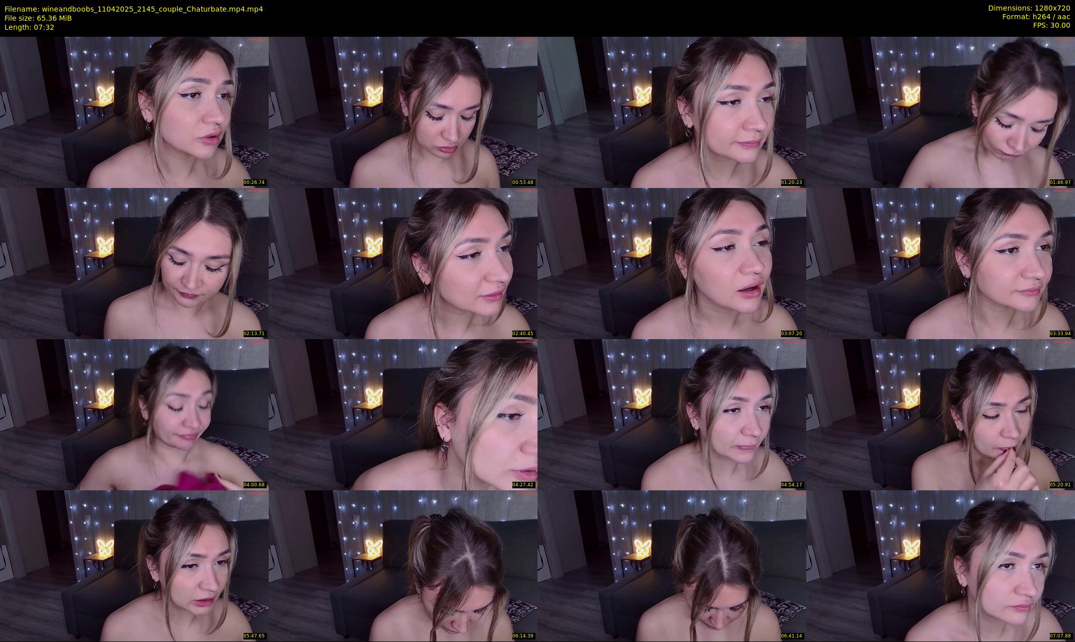 wineandboobs — 8 minute Chaturbate couple cam show recording, 720p, Apr 11, 2025