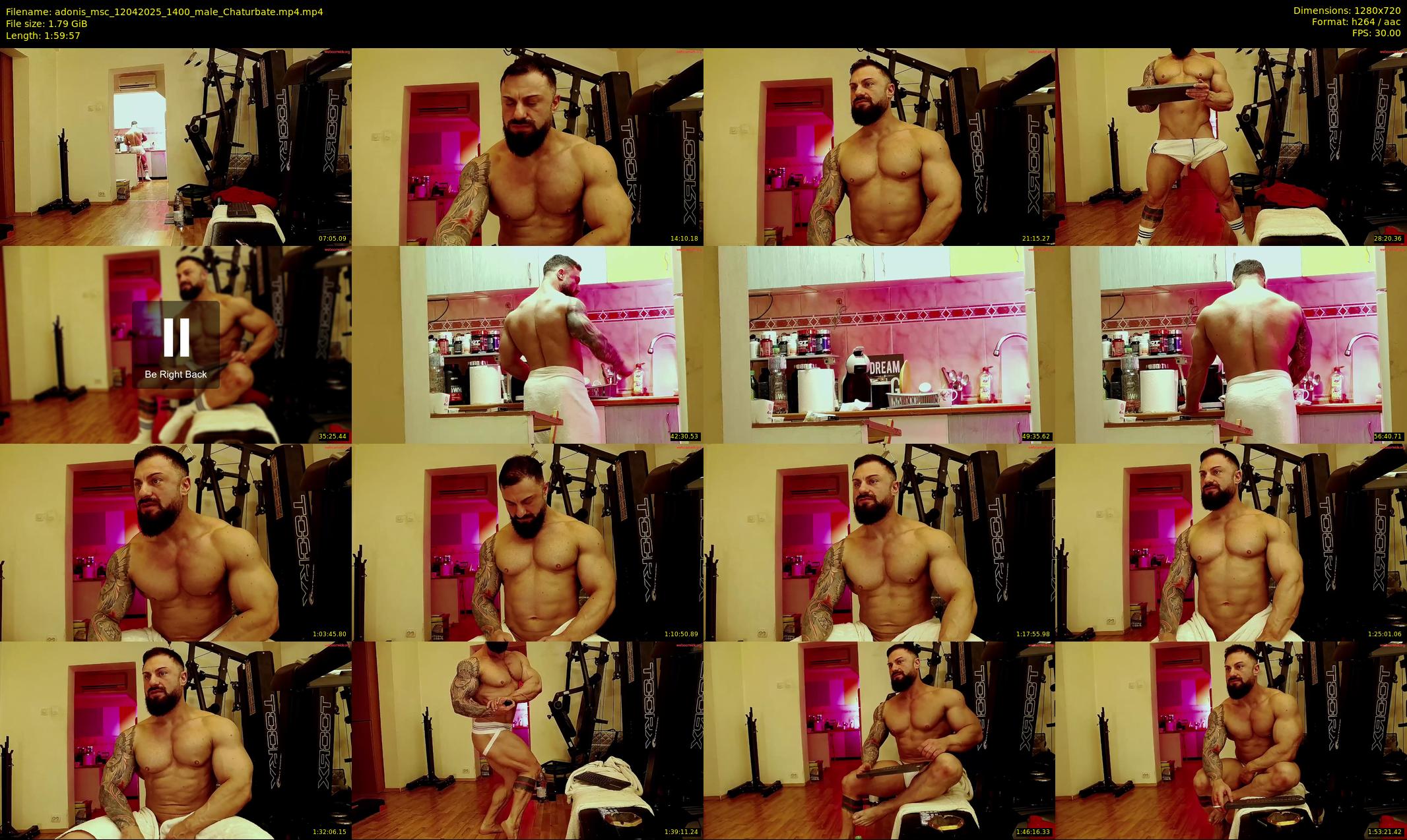 adonis_msc — 120 minute Chaturbate male cam show recording, 720p, Apr 12, 2025