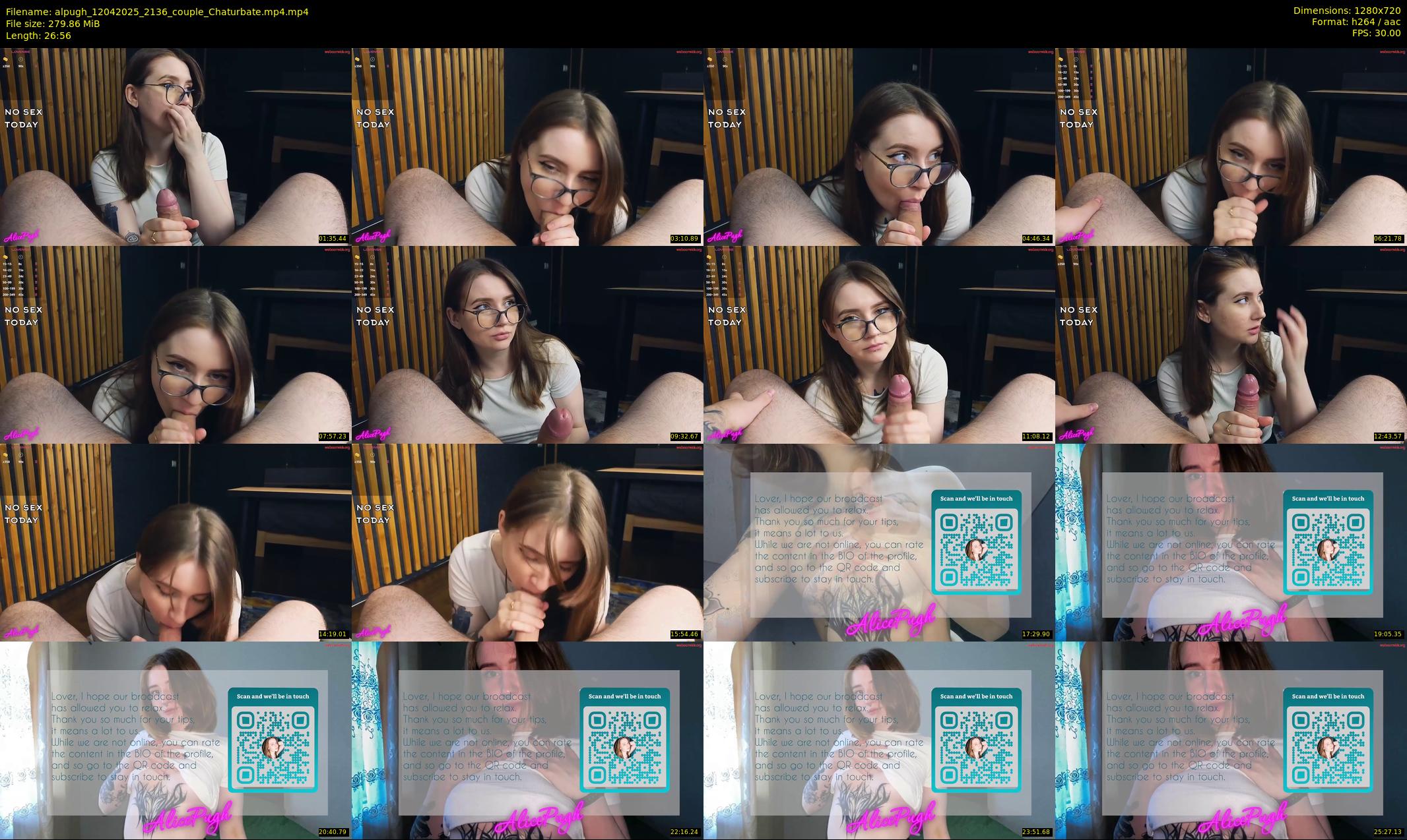 alpugh — 27 minute Chaturbate couple cam show recording, 720p, Apr 12, 2025