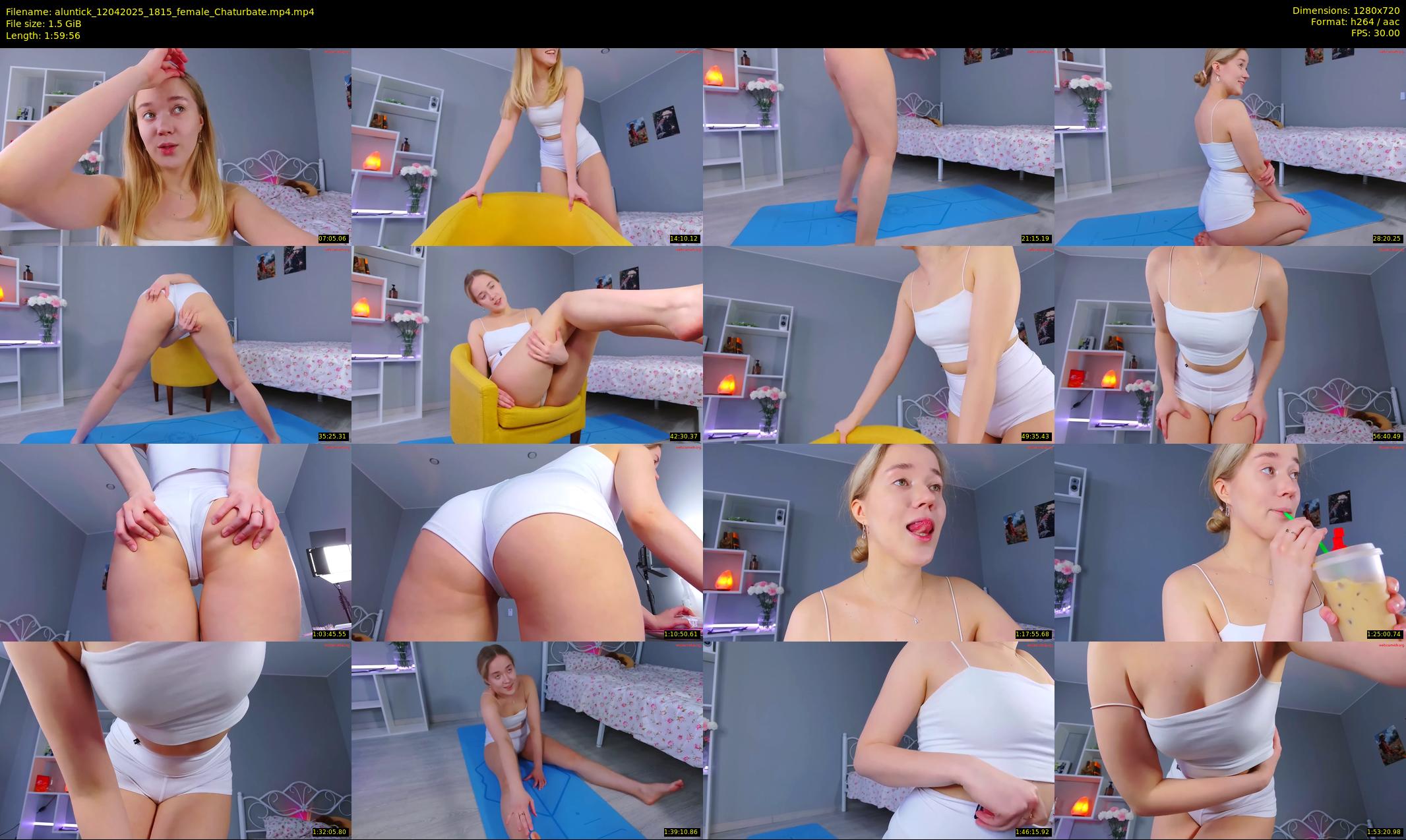 aluntick — 120 minute Chaturbate female cam show recording, 720p, Apr 12, 2025