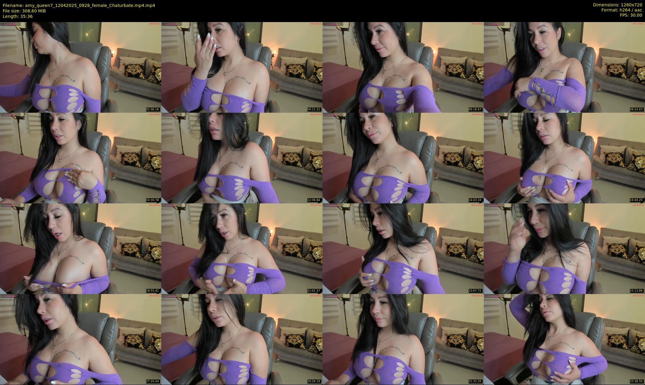 amy_queen7 — 36 minute Chaturbate female cam show recording, 720p, Apr 12, 2025