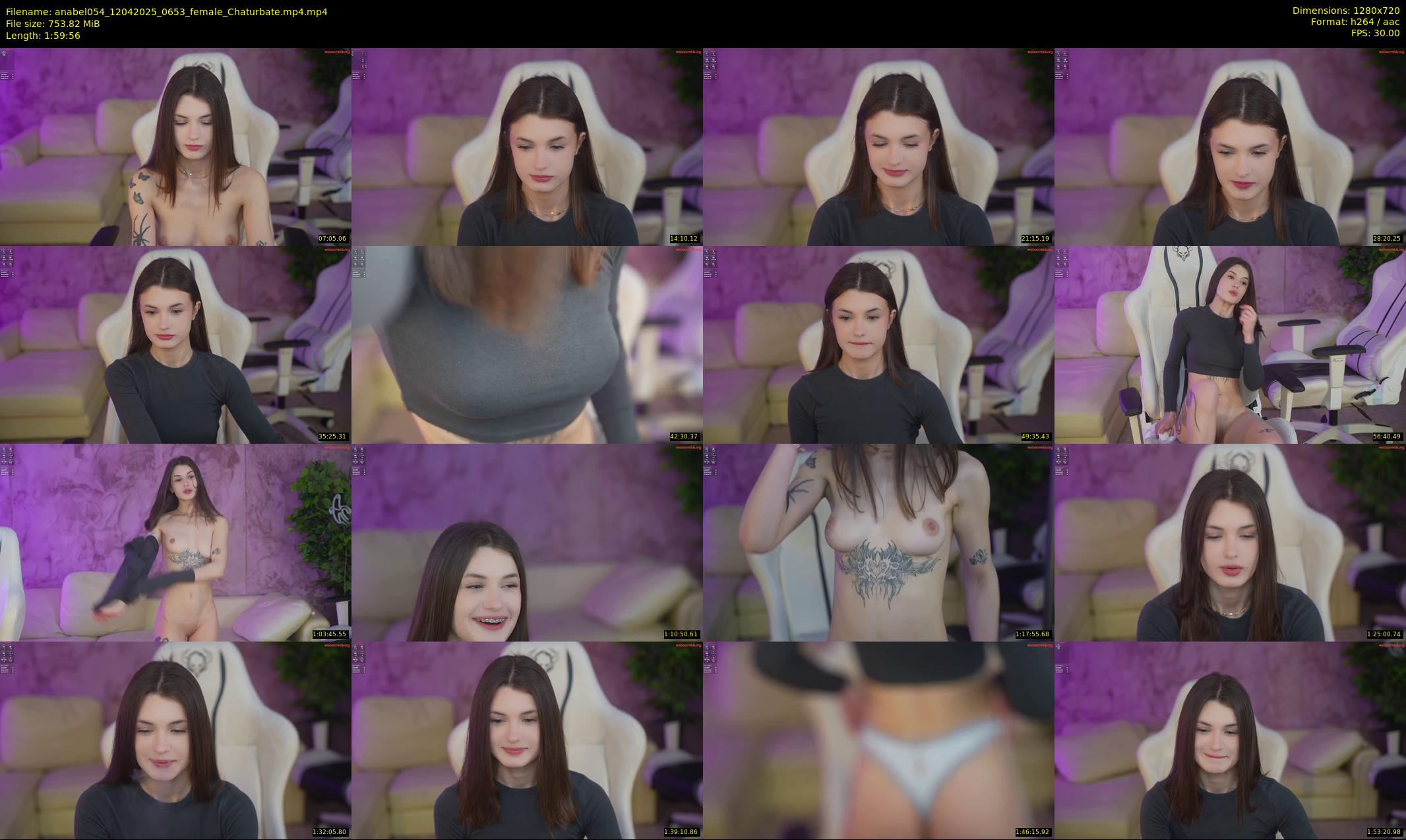 anabel054 — 120 minute Chaturbate female cam show recording, 720p, Apr 12, 2025