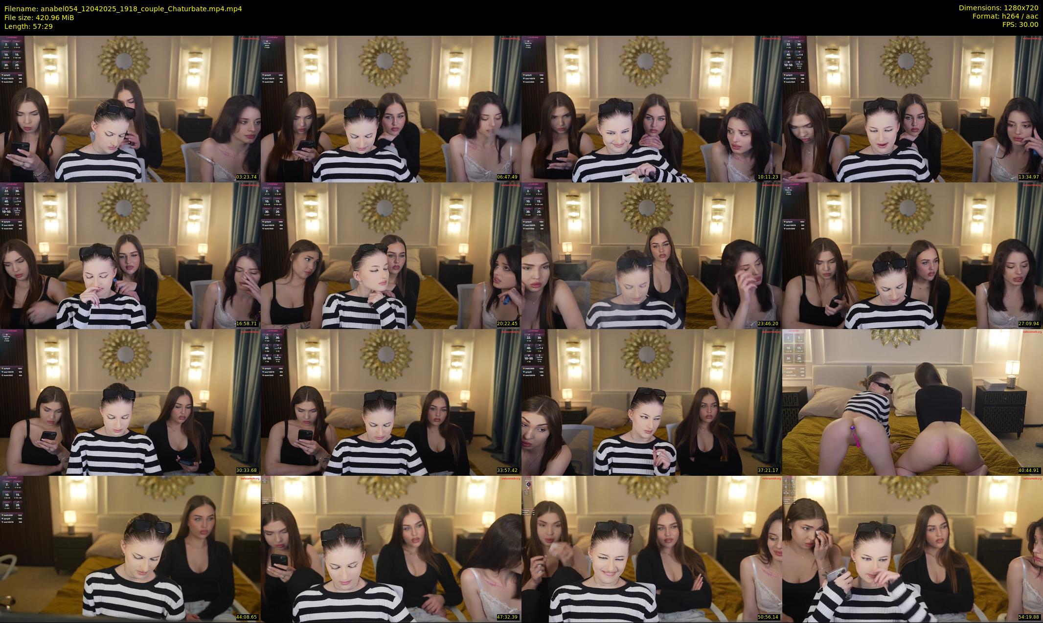 anabel054 — 58 minute Chaturbate female cam show recording, 720p, Apr 12, 2025