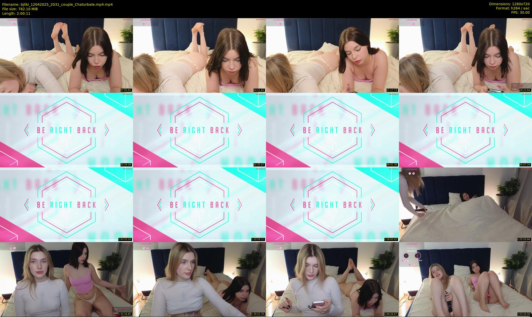 bjliki — 121 minute Chaturbate couple cam show recording, 720p, Apr 12, 2025