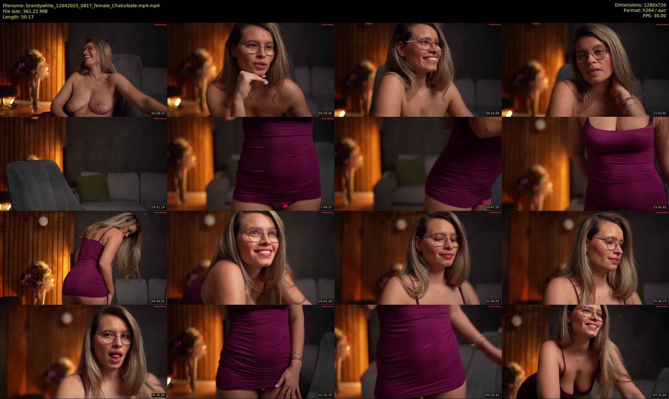 brandywhite — 51 minute Chaturbate female cam show recording, 720p, Apr 12, 2025