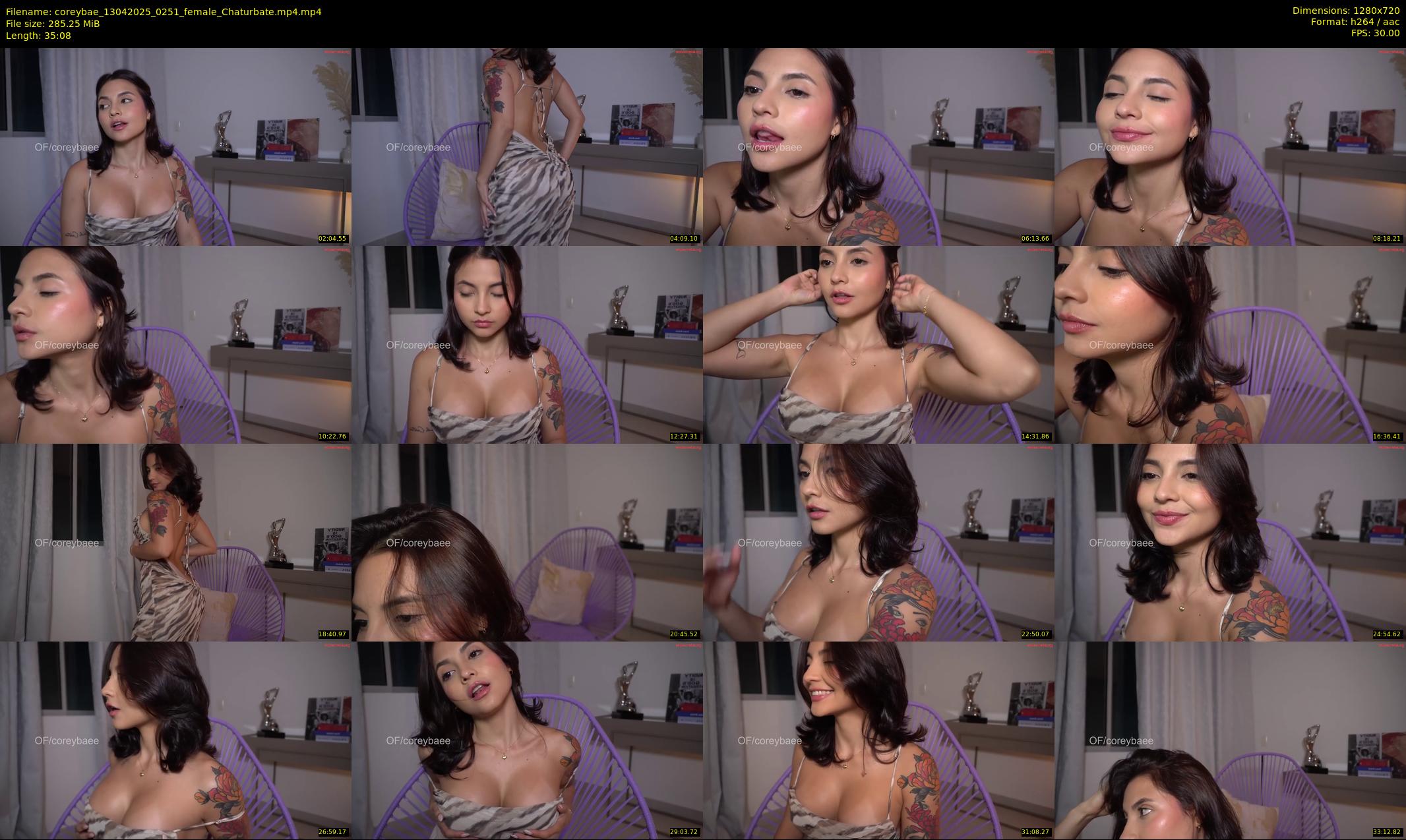 coreybae — 36 minute Chaturbate female cam show recording, 720p, Apr 13, 2025
