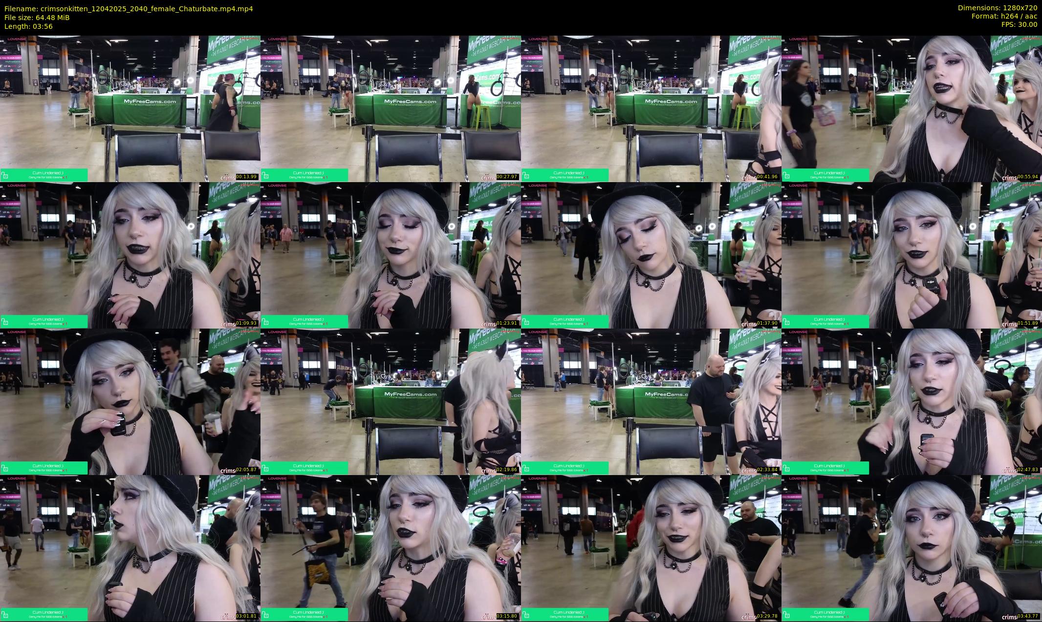 crimsonkitten — 4 minute Chaturbate female cam show recording, 720p, Apr 12, 2025