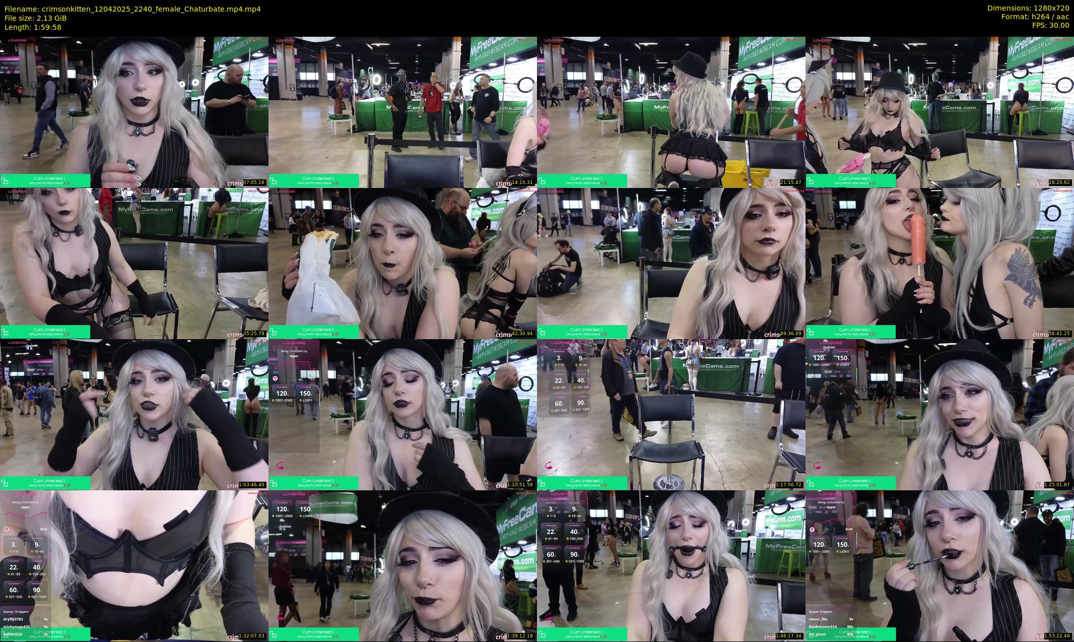 crimsonkitten — 120 minute Chaturbate female cam show recording, 720p, Apr 12, 2025