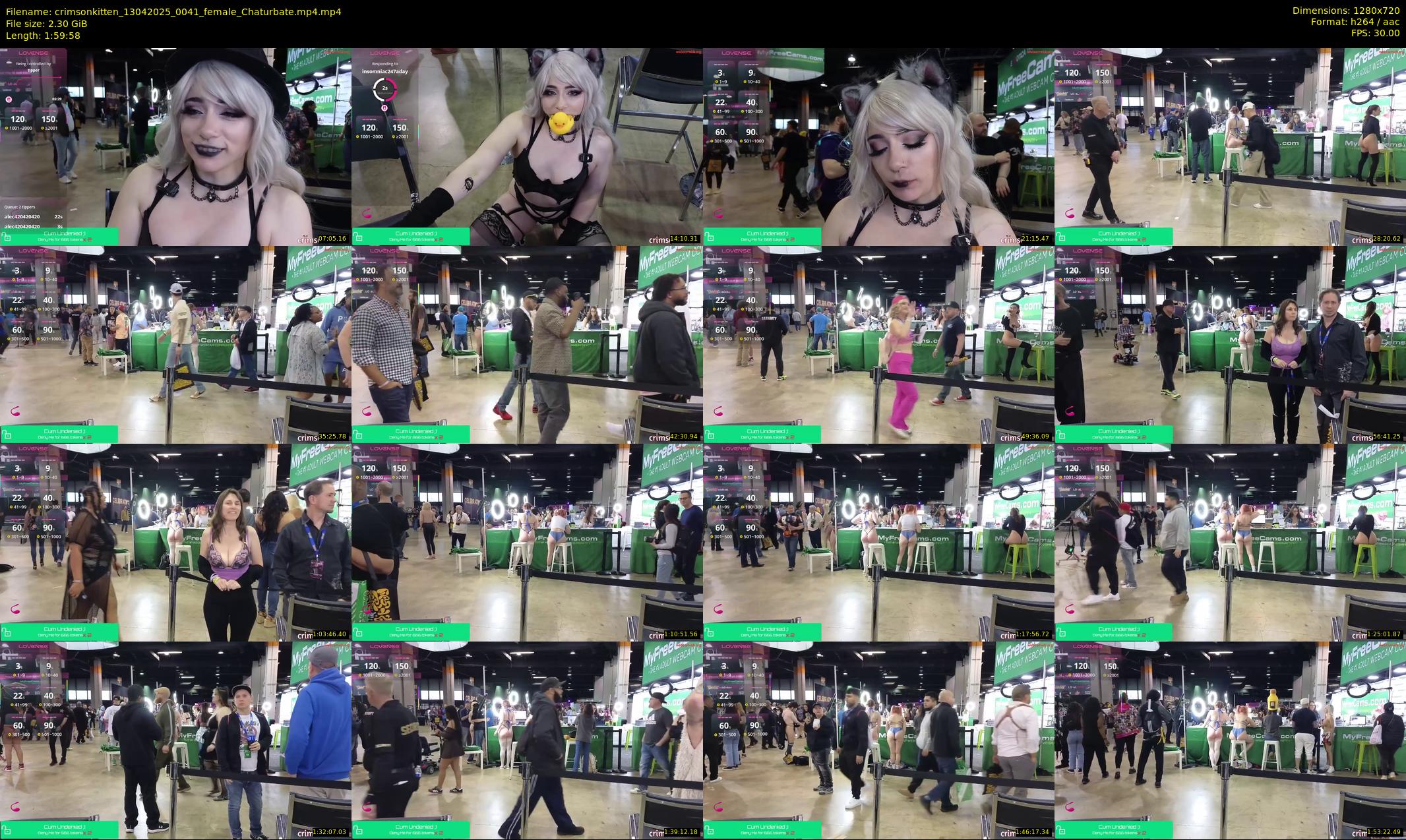 crimsonkitten — 120 minute Chaturbate female cam show recording, 720p, Apr 13, 2025