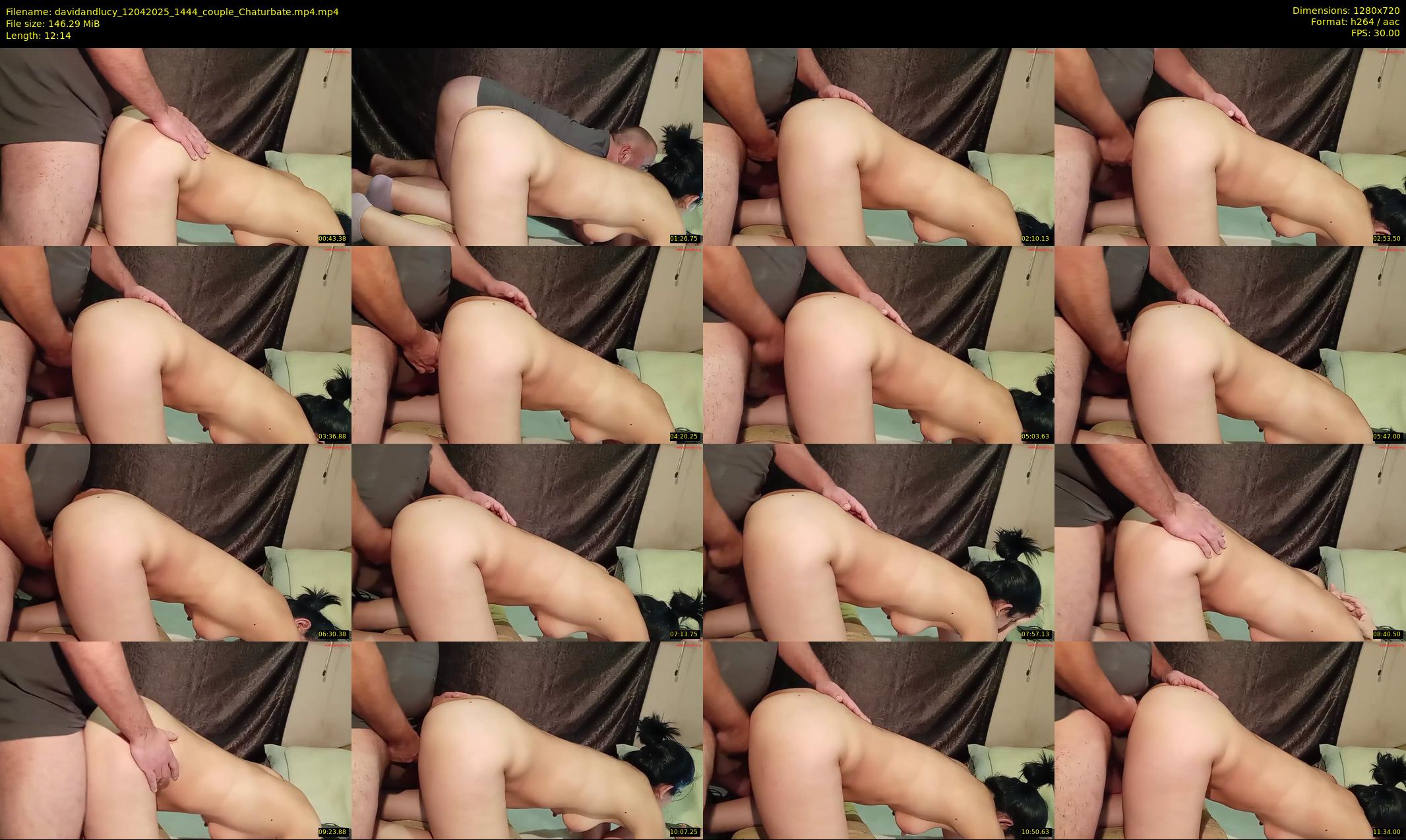 davidandlucy — 13 minute Chaturbate couple cam show recording, 720p, Apr 12, 2025